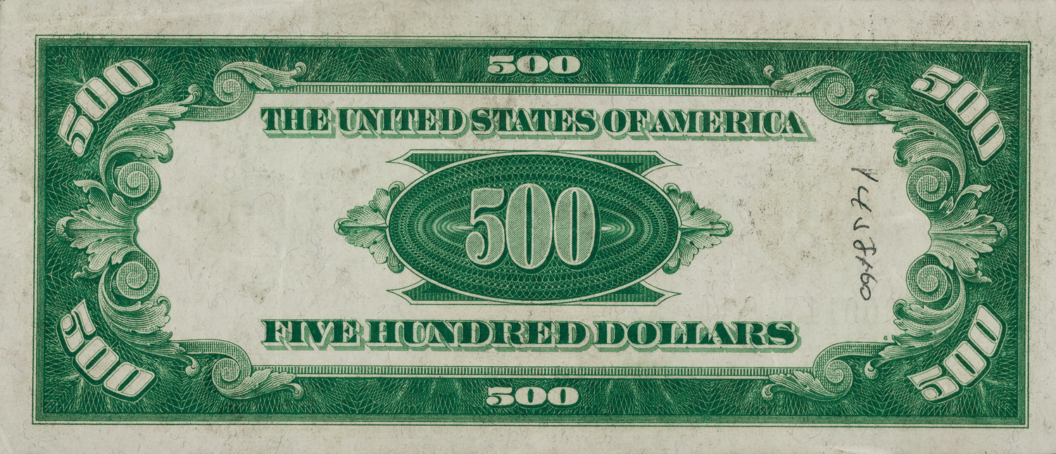 Federal Reserve 1934 $500 Note, Chicago PMG 35