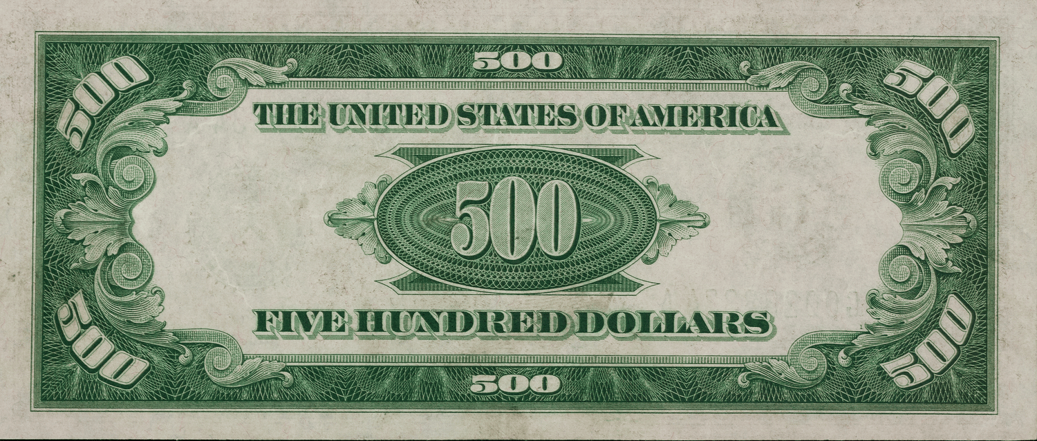 U.S. Federal Reserve $500 Bill, PMG 35EPQ