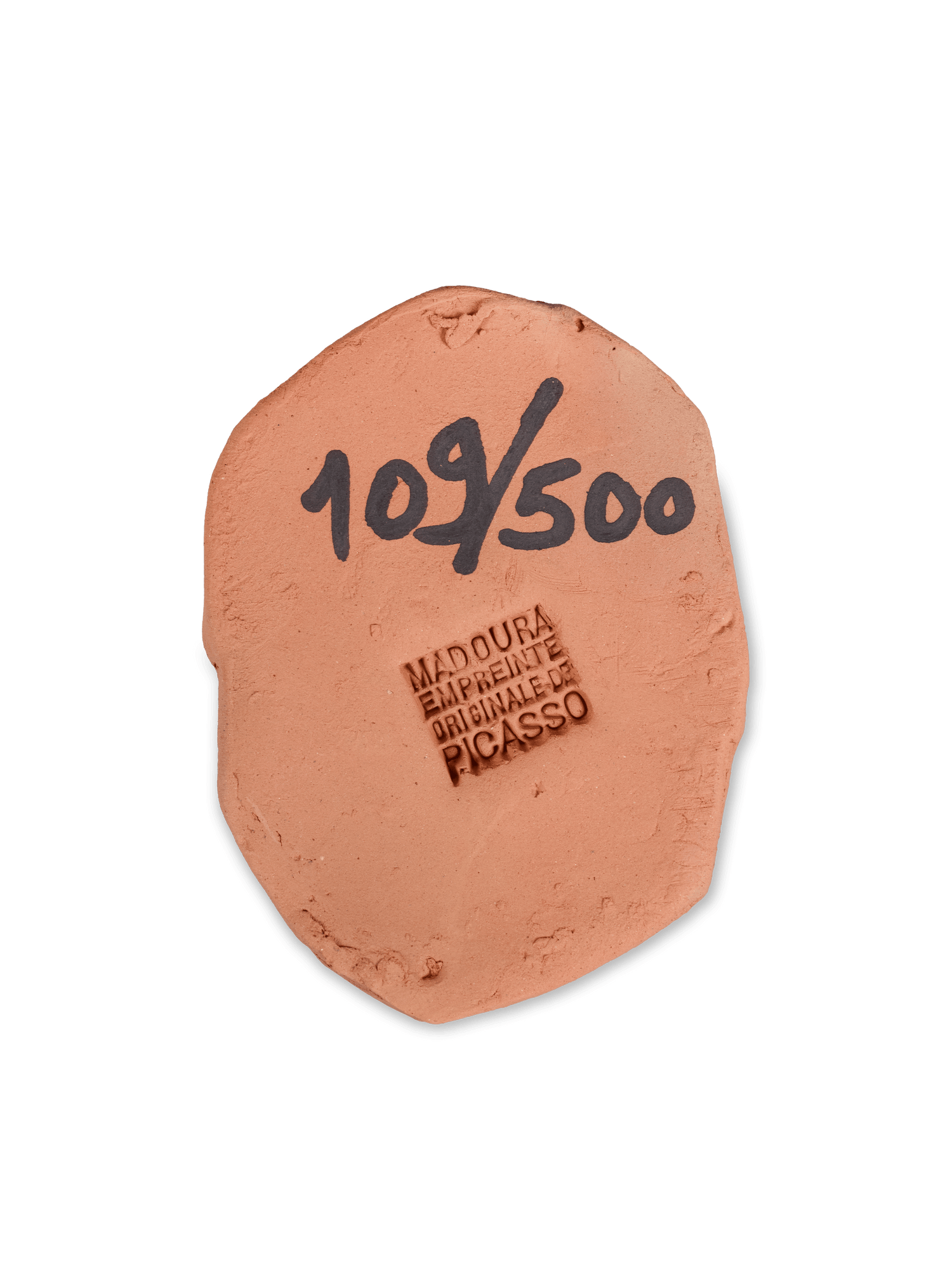 Visage Red Ceramic Medallion by Pablo Picasso