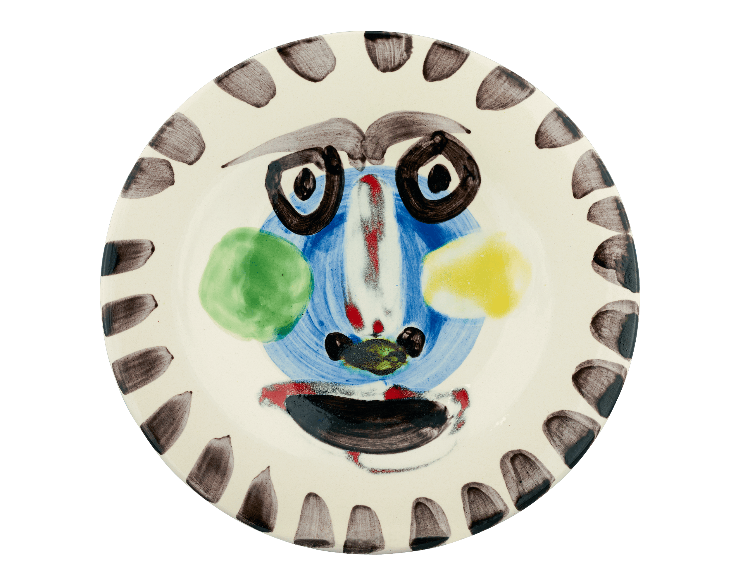 Visage No. 202 Ceramic Plate by Pablo Picasso