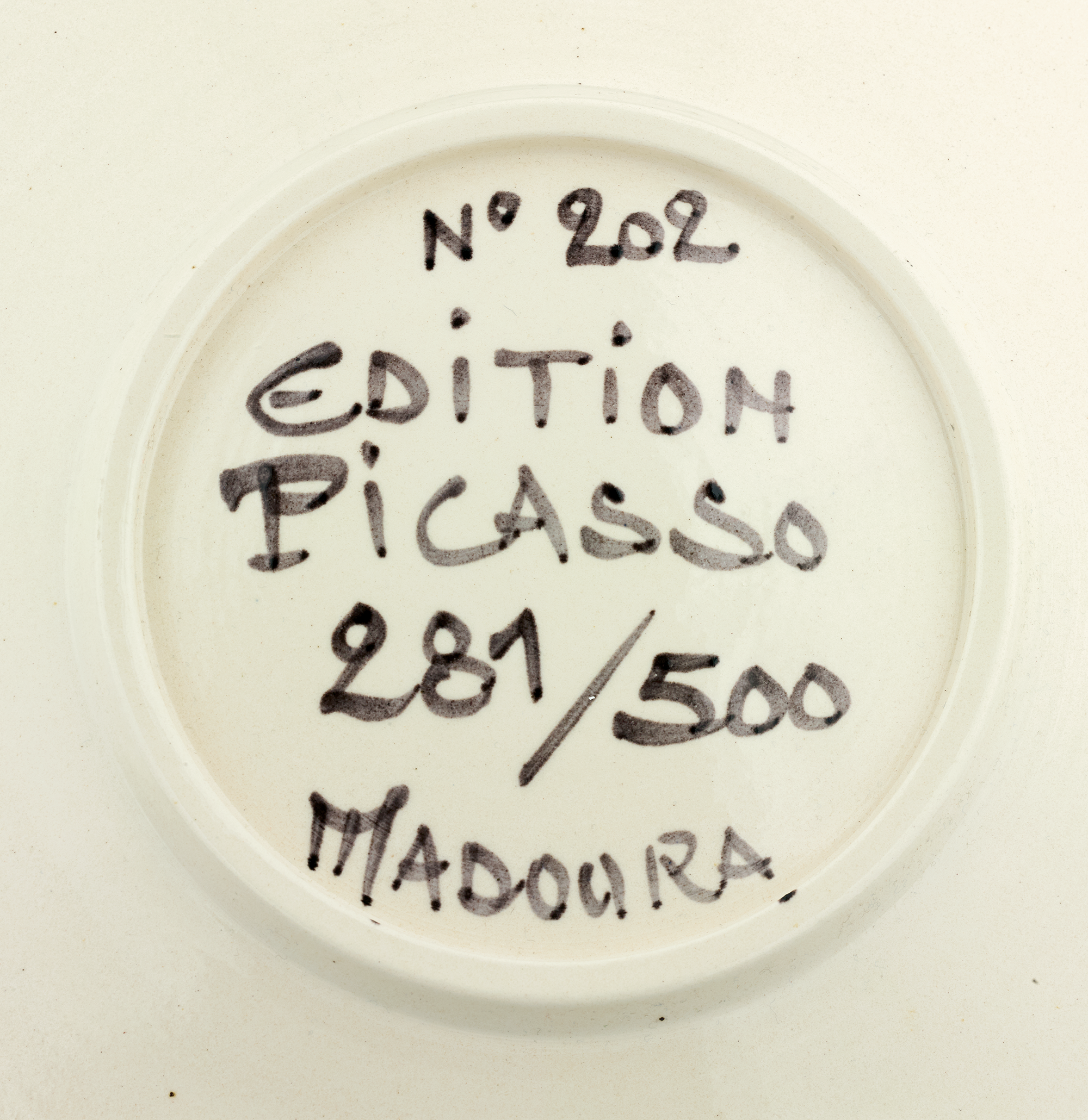 Visage No. 202 Ceramic Plate by Pablo Picasso