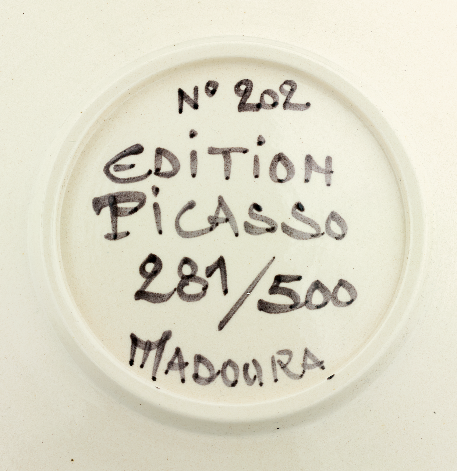 Visage No. 202 Ceramic Plate by Pablo Picasso