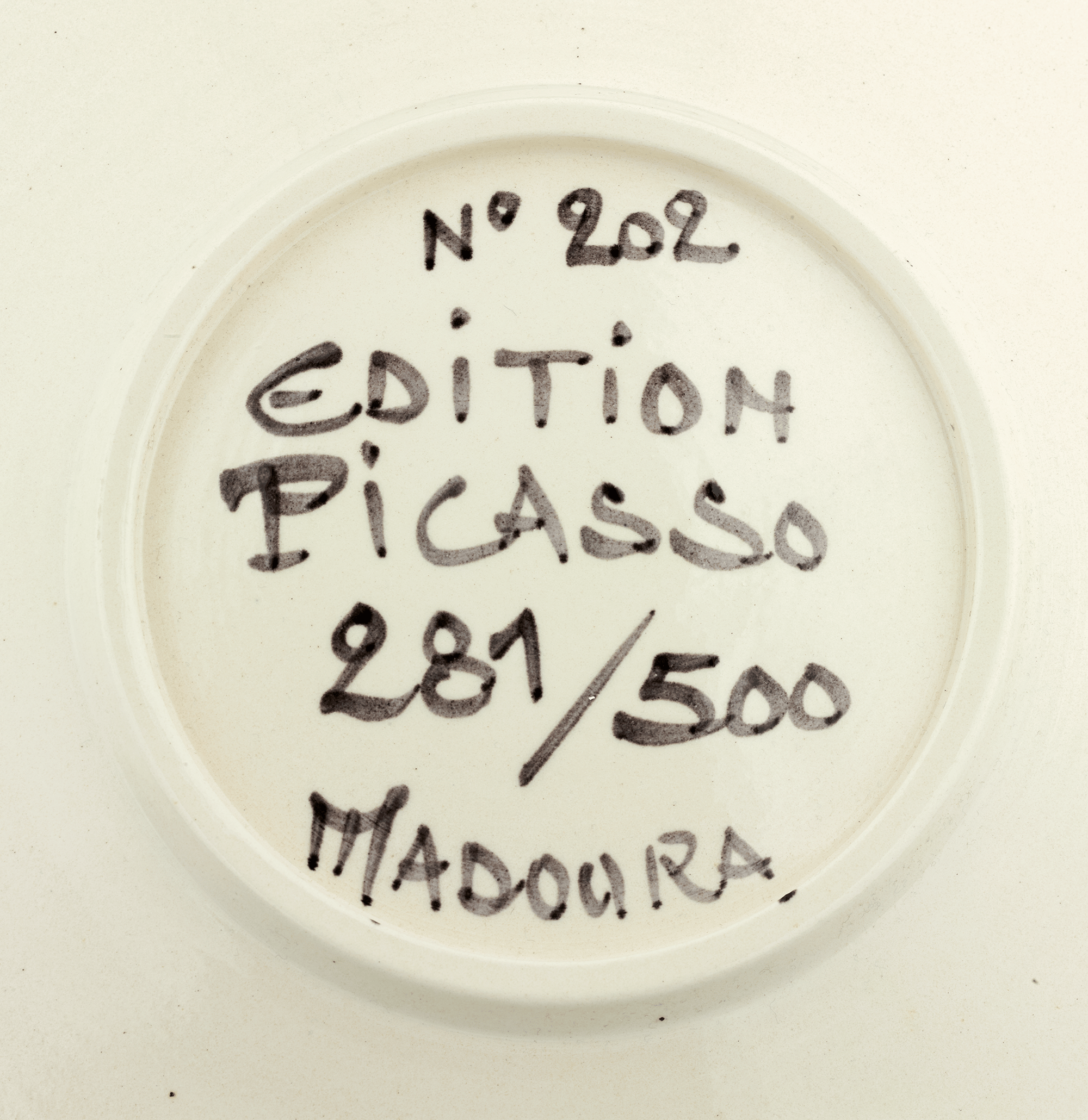 Visage No. 202 Ceramic Plate by Pablo Picasso