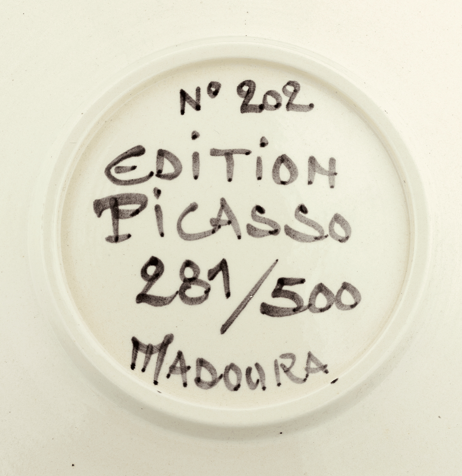 Visage No. 202 Ceramic Plate by Pablo Picasso