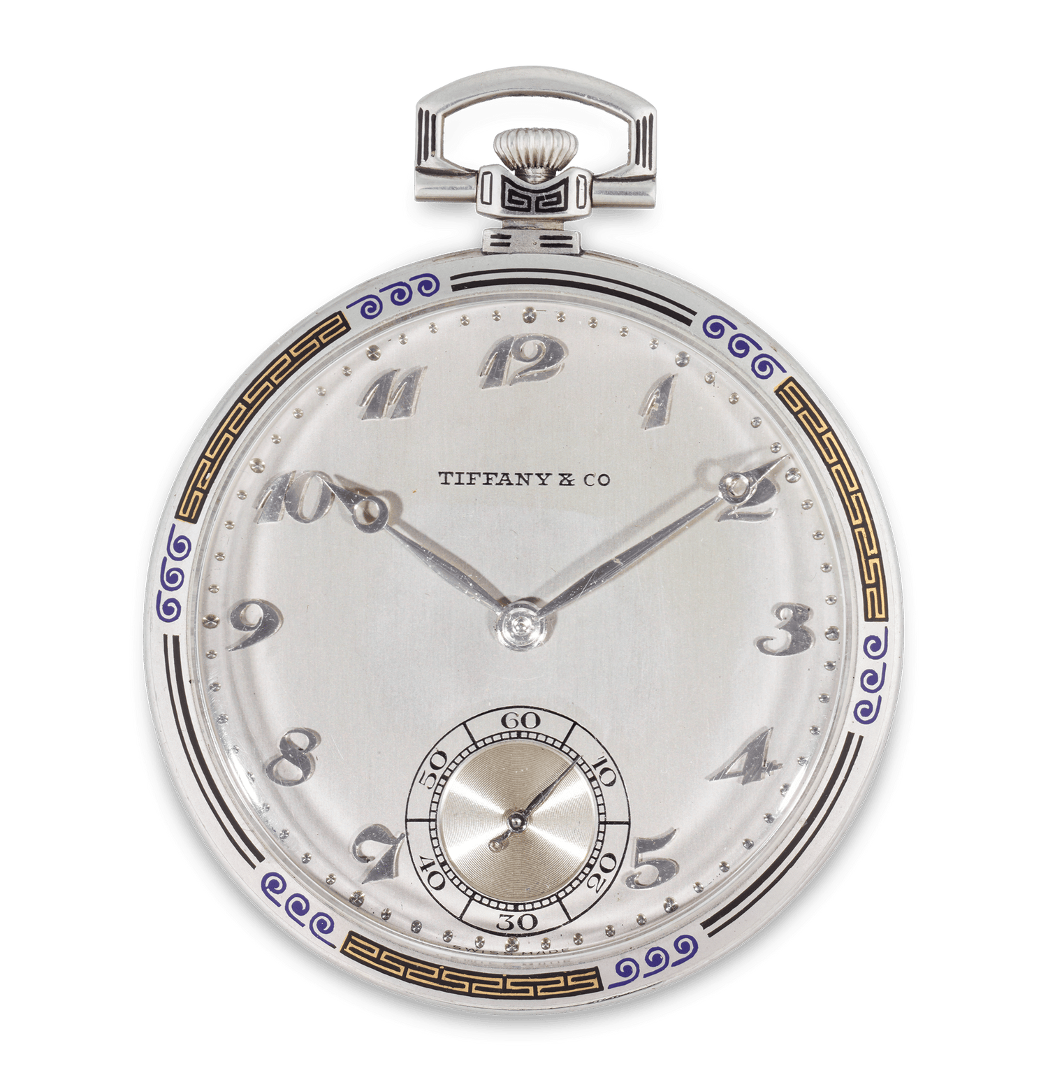 Patek Philippe and Tiffany & Co. Platinum and Enamel Watch