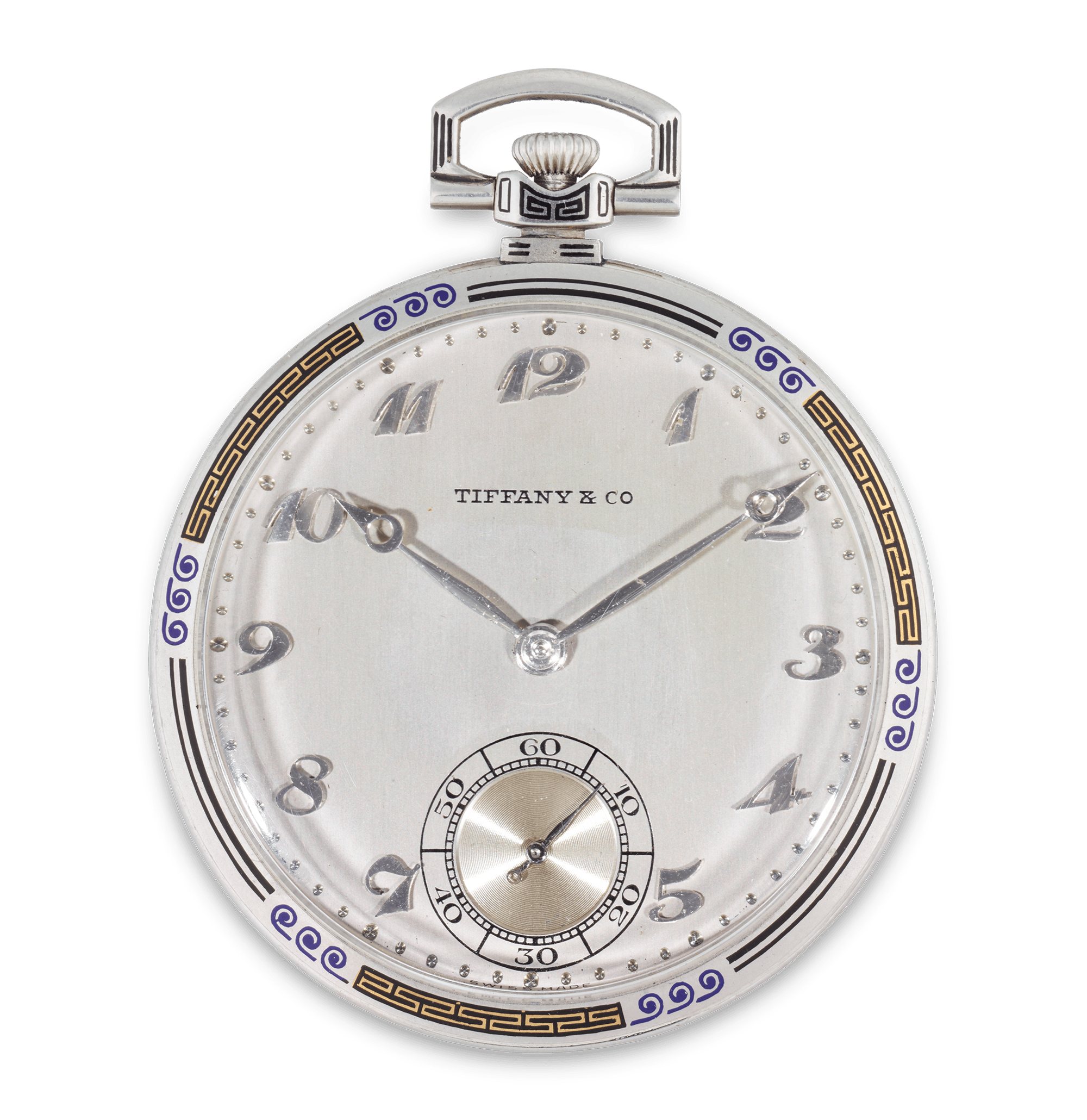 Patek Philippe and Tiffany & Co. Platinum and Enamel Watch