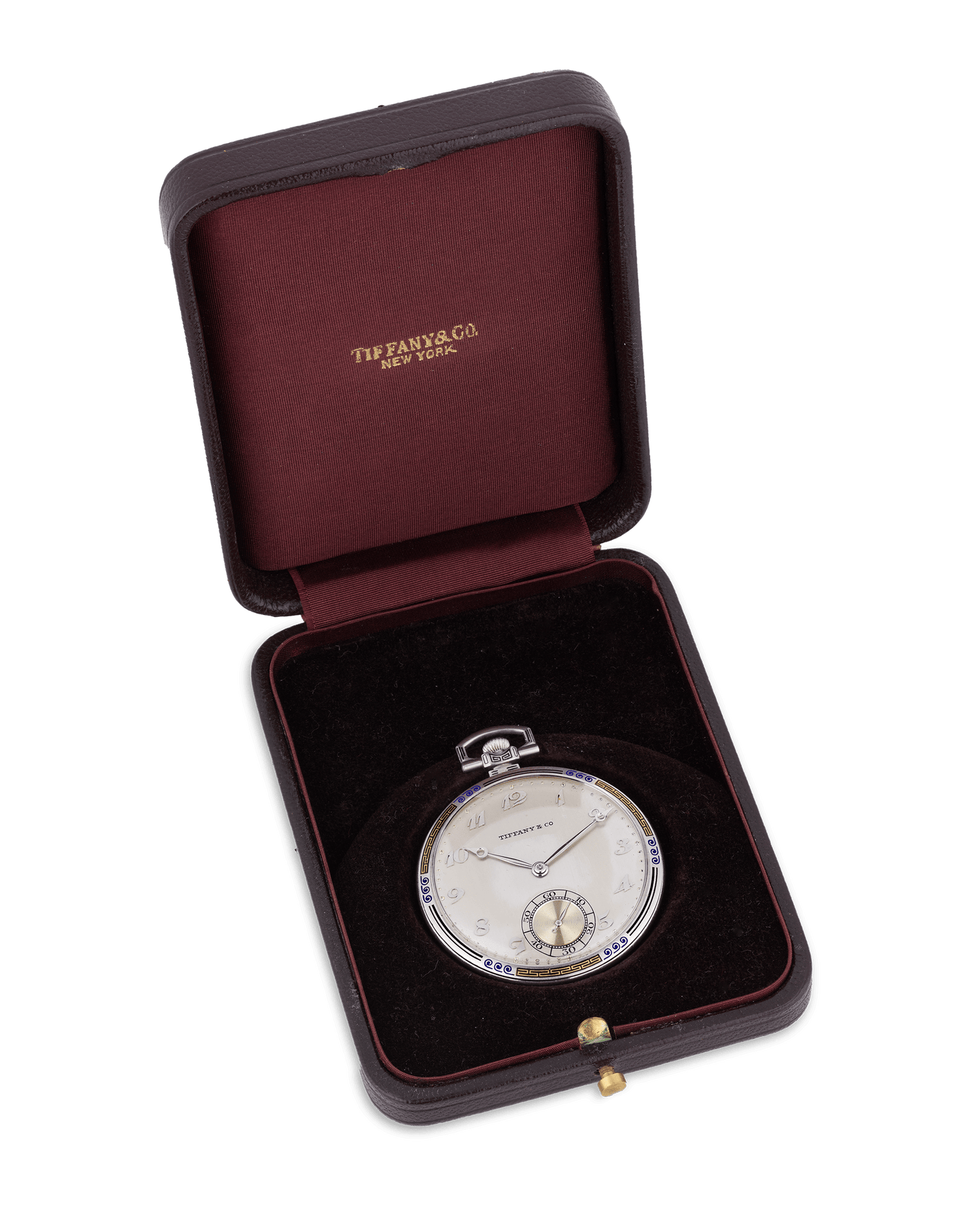 Patek Philippe and Tiffany & Co. Platinum and Enamel Watch