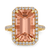 Peach Morganite Ring, 5.99 Carats