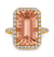 Peach Morganite Ring, 5.99 Carats