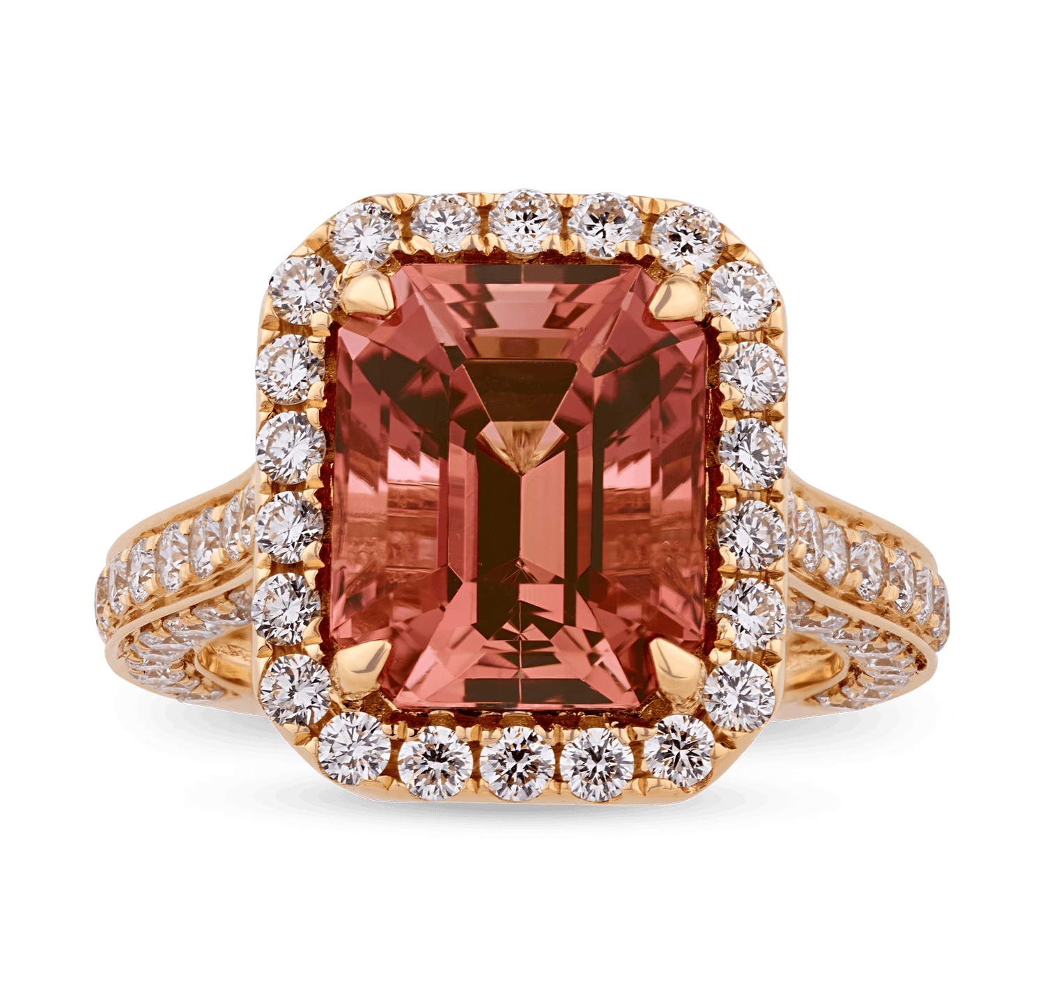 Pink Tourmaline Ring, 6.42 Carats
