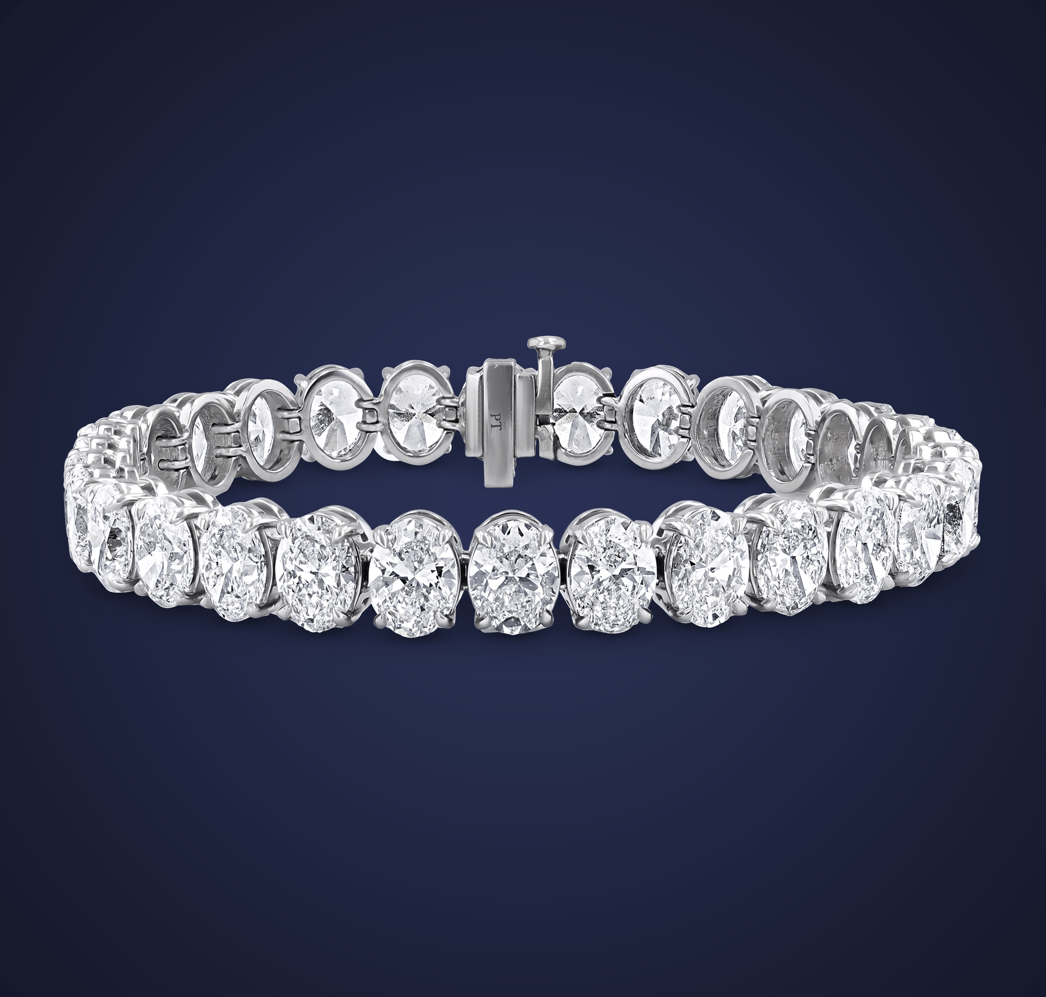 Diamond Line Bracelet, 30.01 Carats