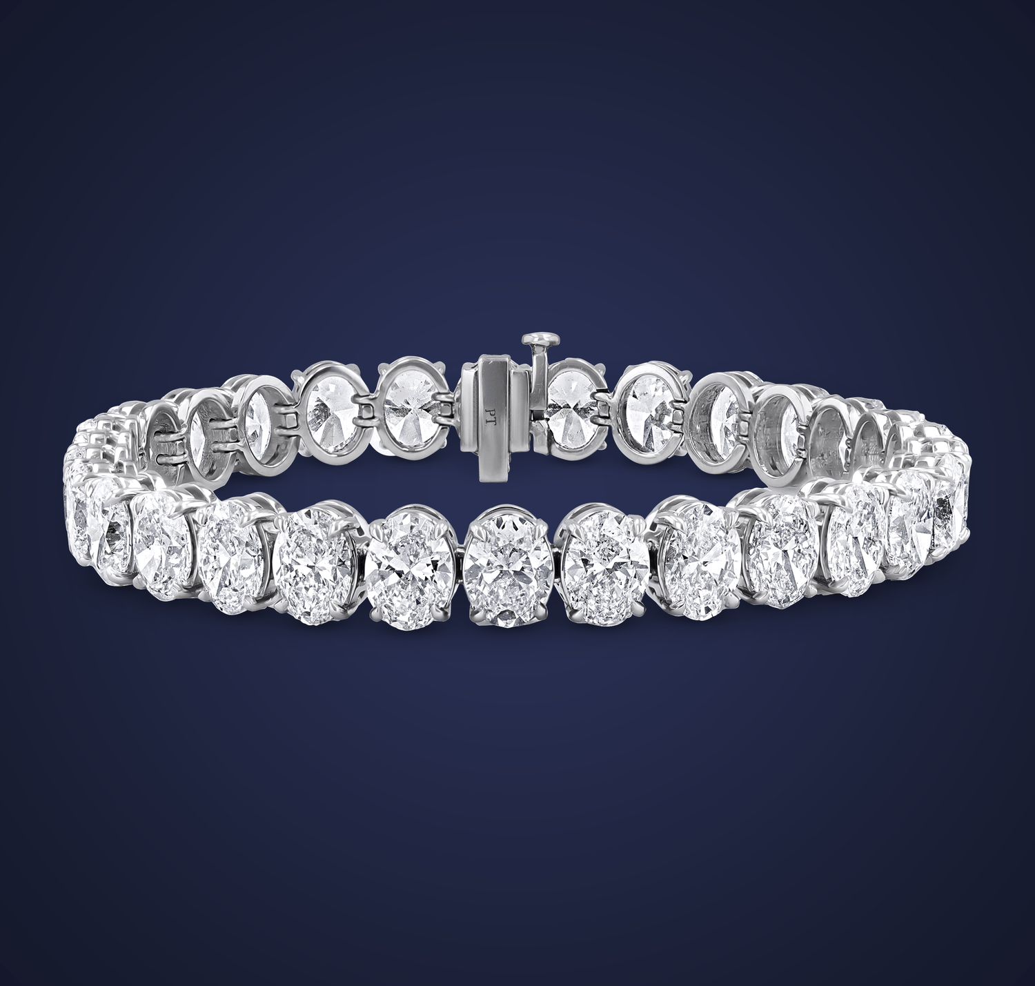 Diamond Line Bracelet, 30.01 Carats
