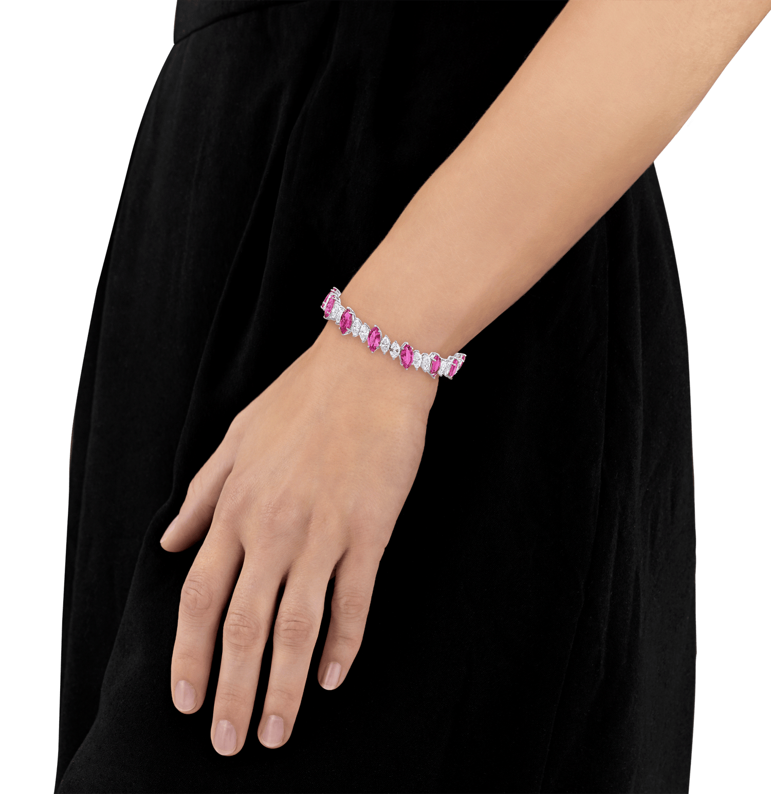 Pink Spinel Bracelet, 16.45 Carats