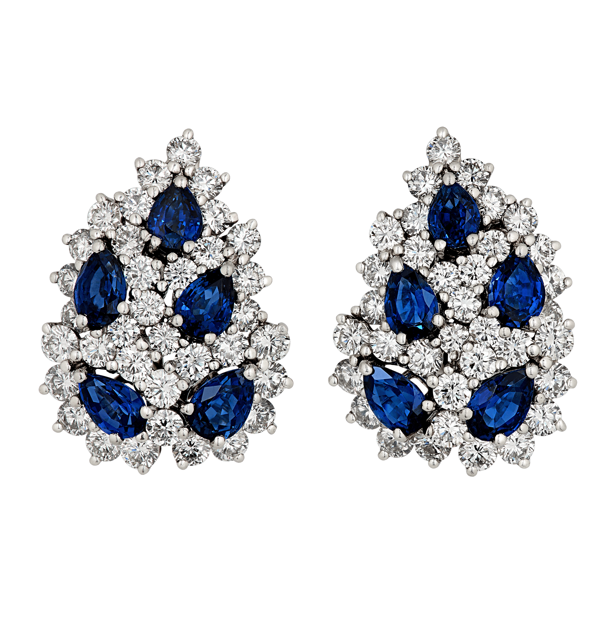 Tiffany & Co. Sapphire and Diamond Earrings