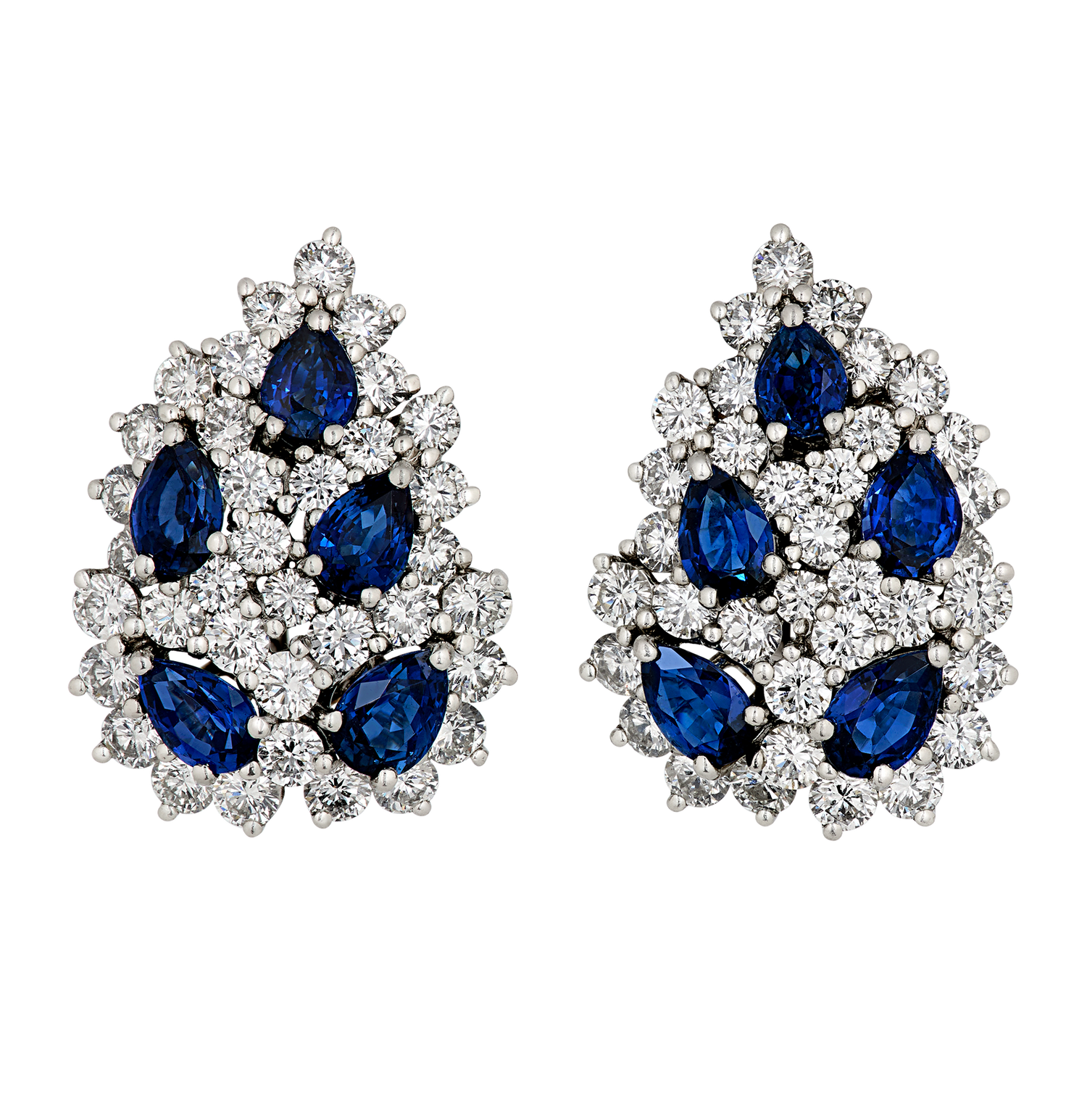 Tiffany & Co. Sapphire and Diamond Earrings