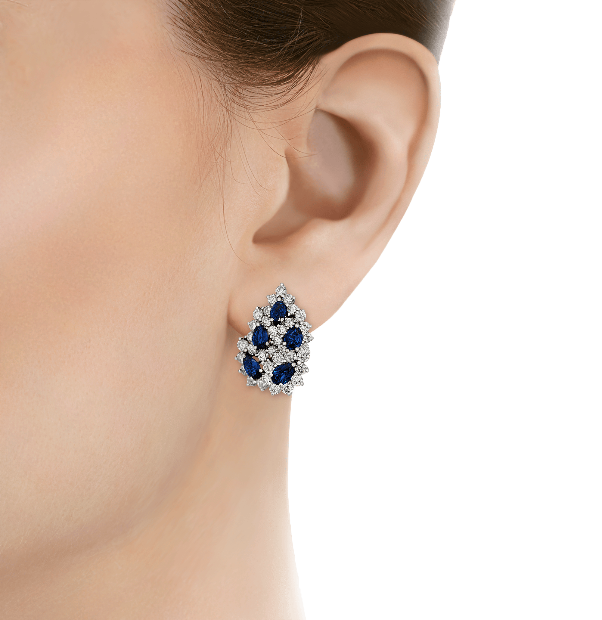 Tiffany & Co. Sapphire and Diamond Earrings