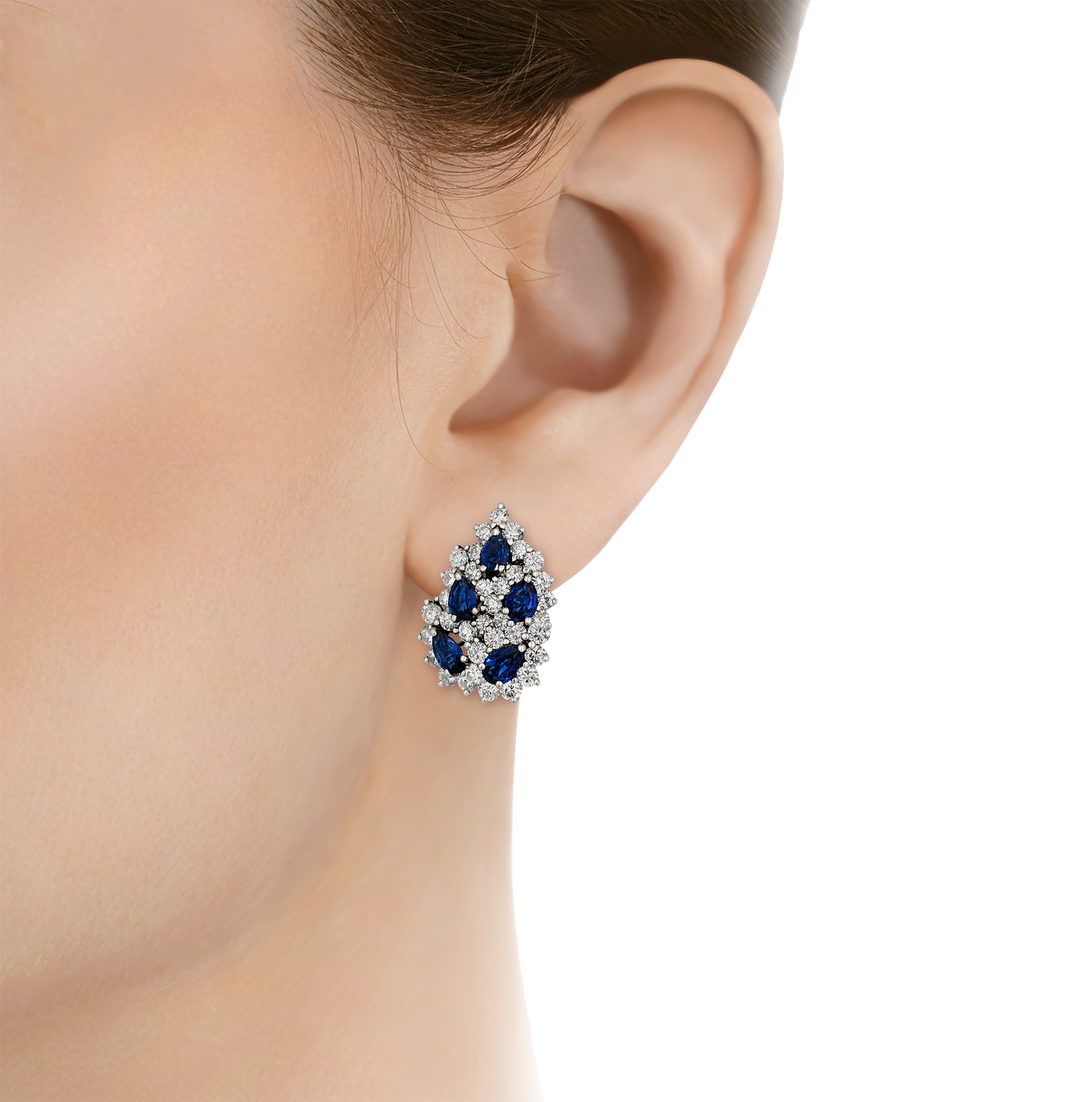 Tiffany & Co. Sapphire and Diamond Earrings