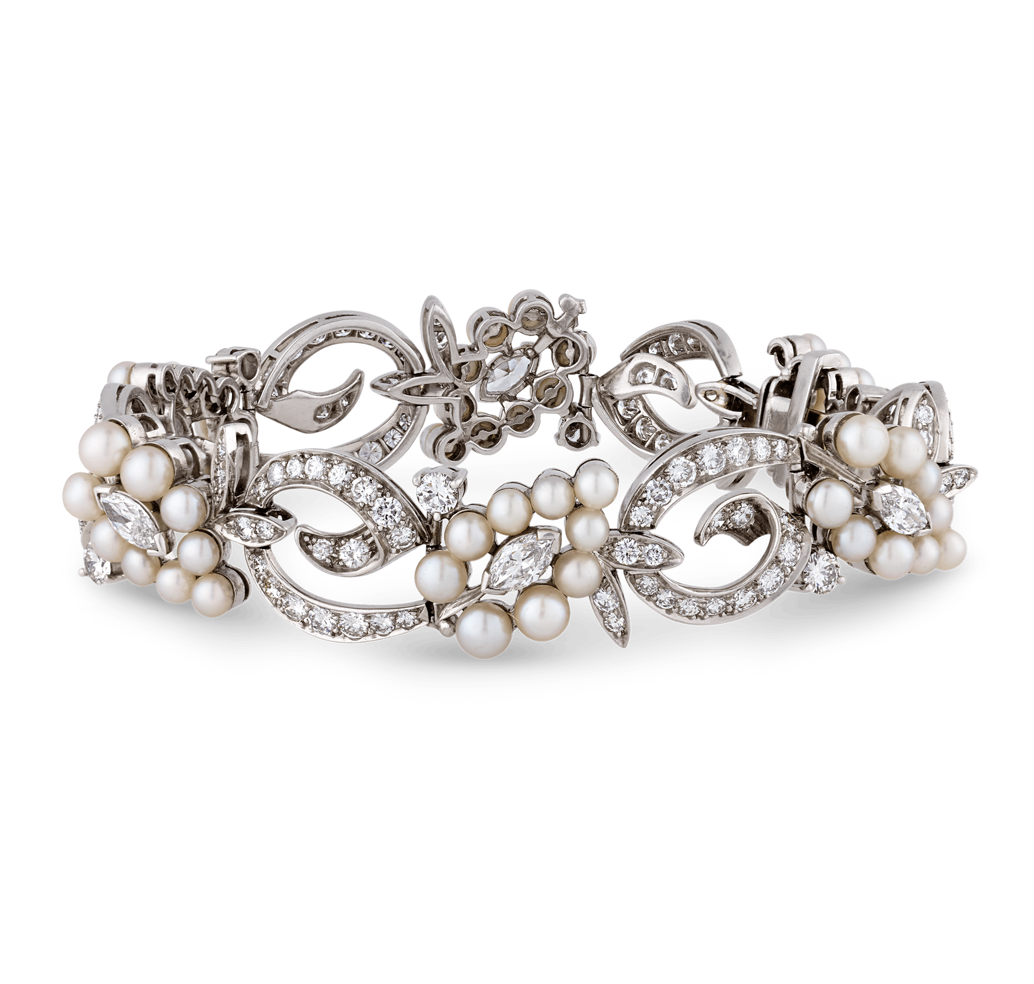 Tiffany & Co. Pearl and Diamond Bracelet