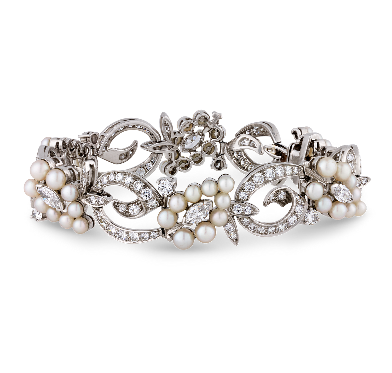 Tiffany & Co. Pearl and Diamond Bracelet