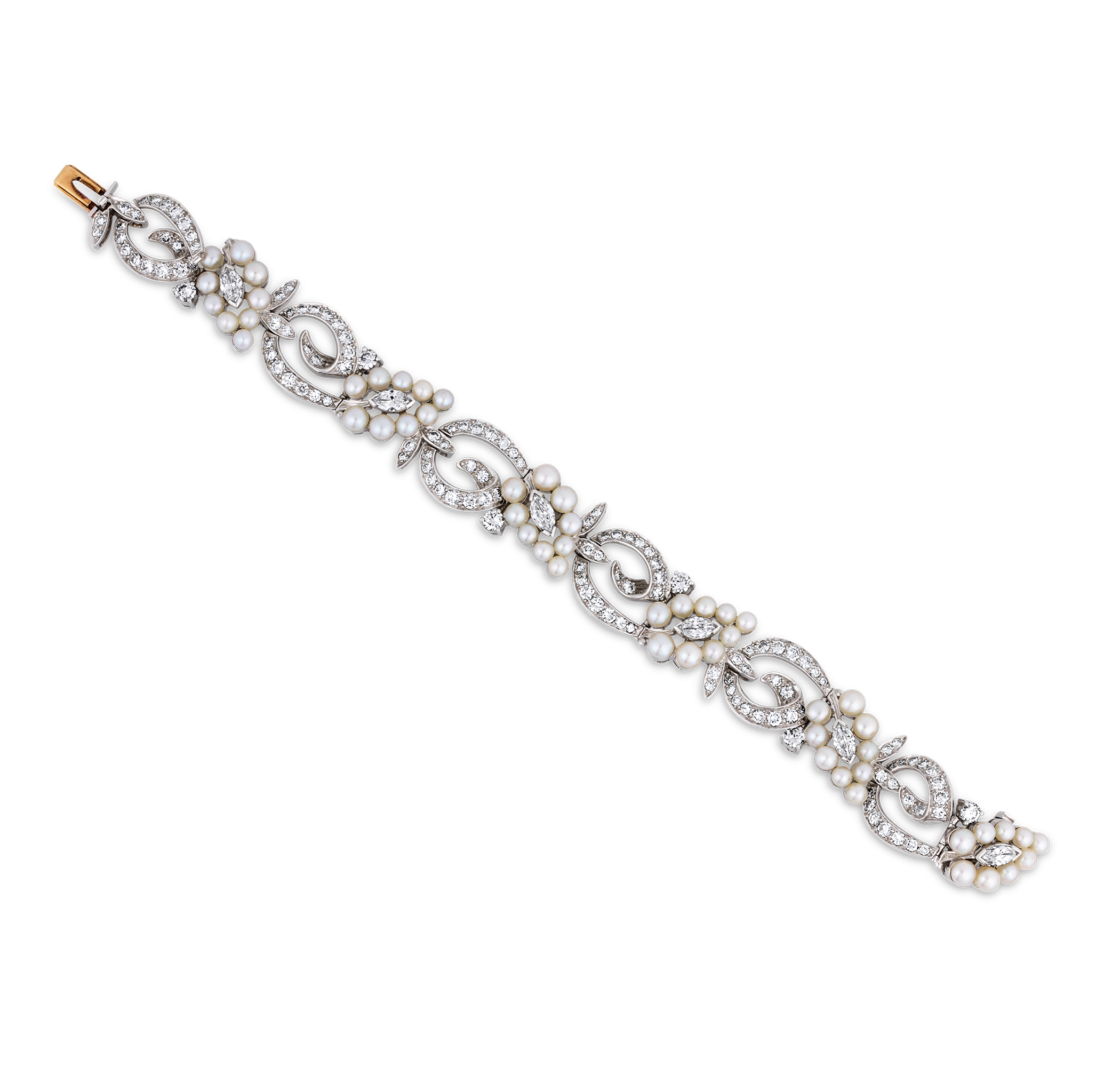 Tiffany & Co. Pearl and Diamond Bracelet