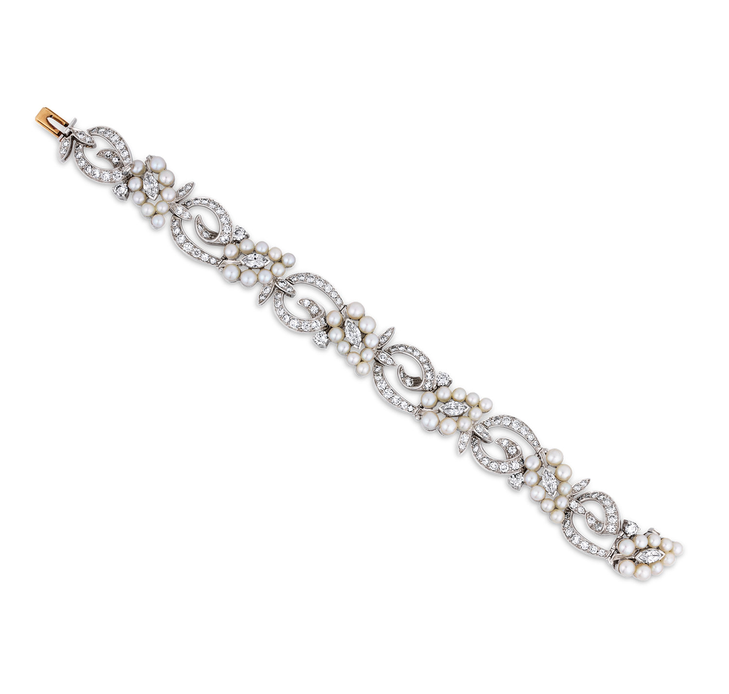 Tiffany & Co. Pearl and Diamond Bracelet