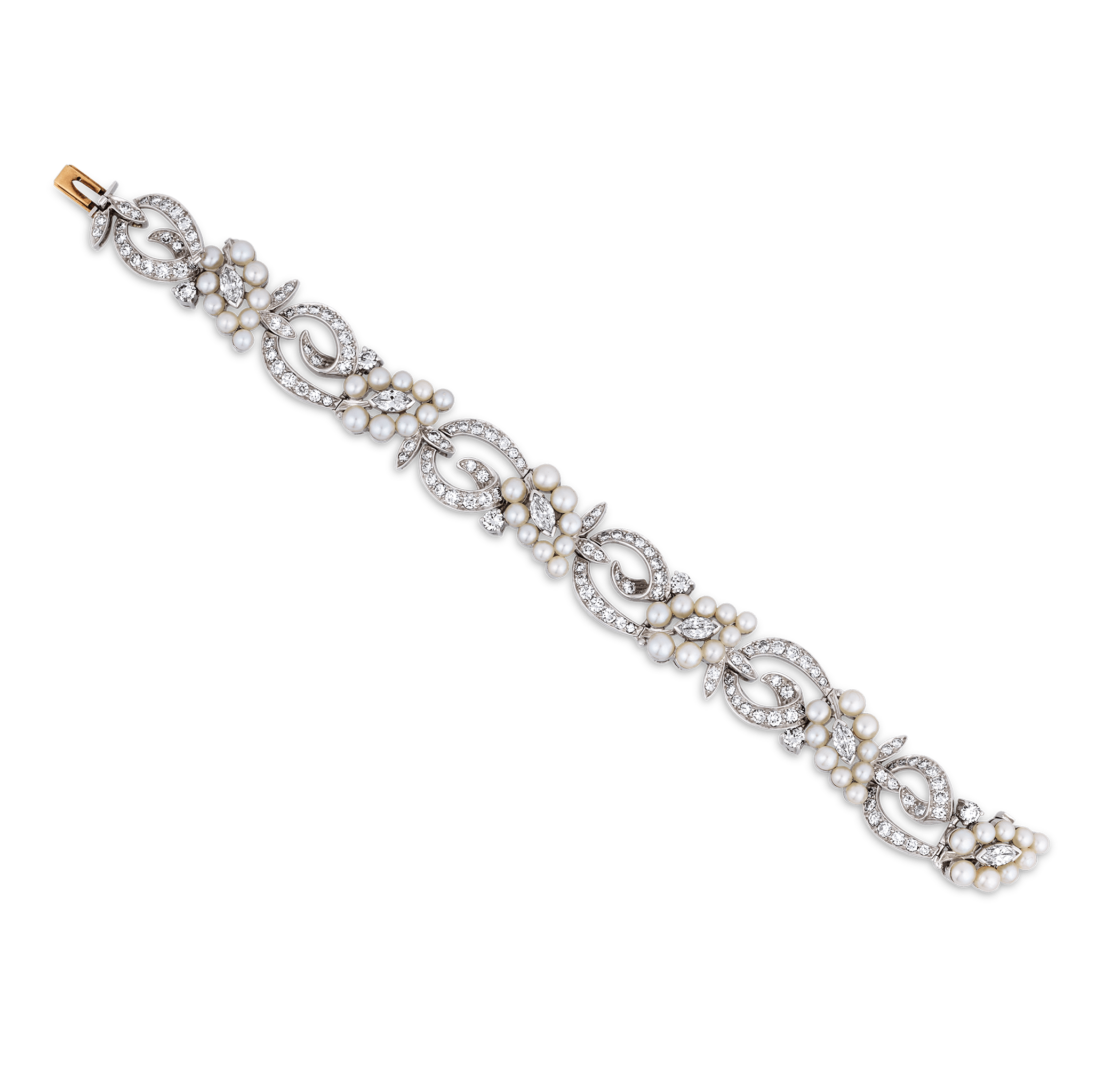 Tiffany & Co. Pearl and Diamond Bracelet