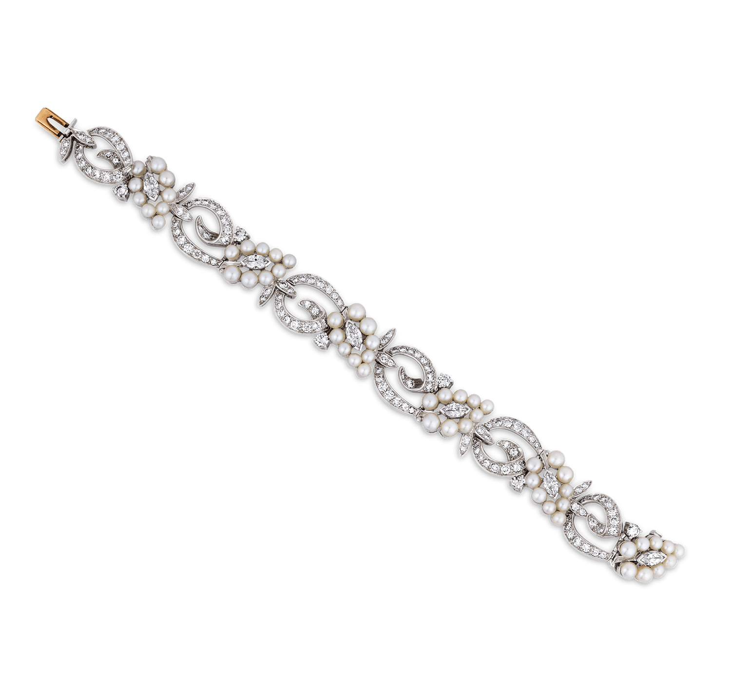 Tiffany & Co. Pearl and Diamond Bracelet