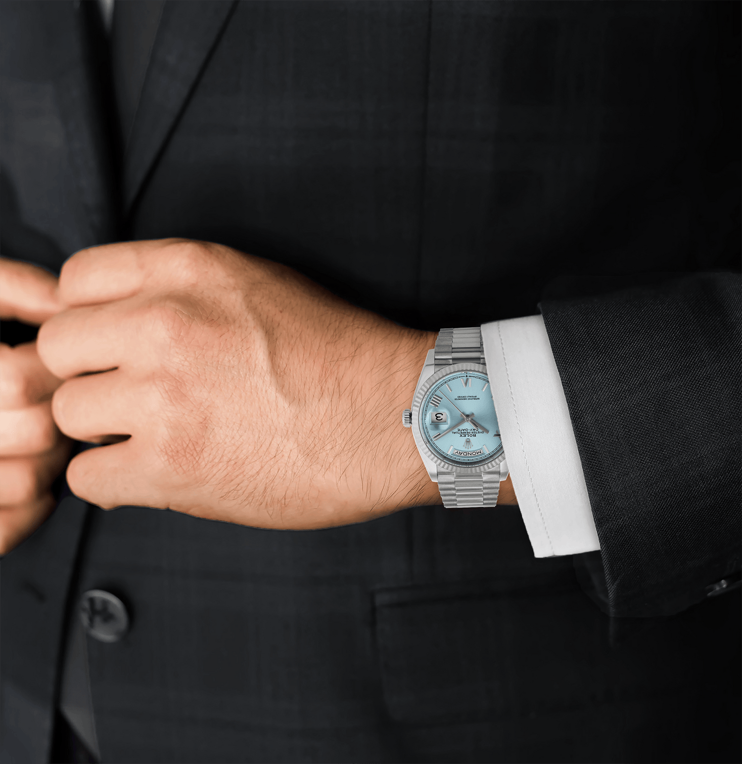 Rolex Platinum Day-Date “President” Wristwatch