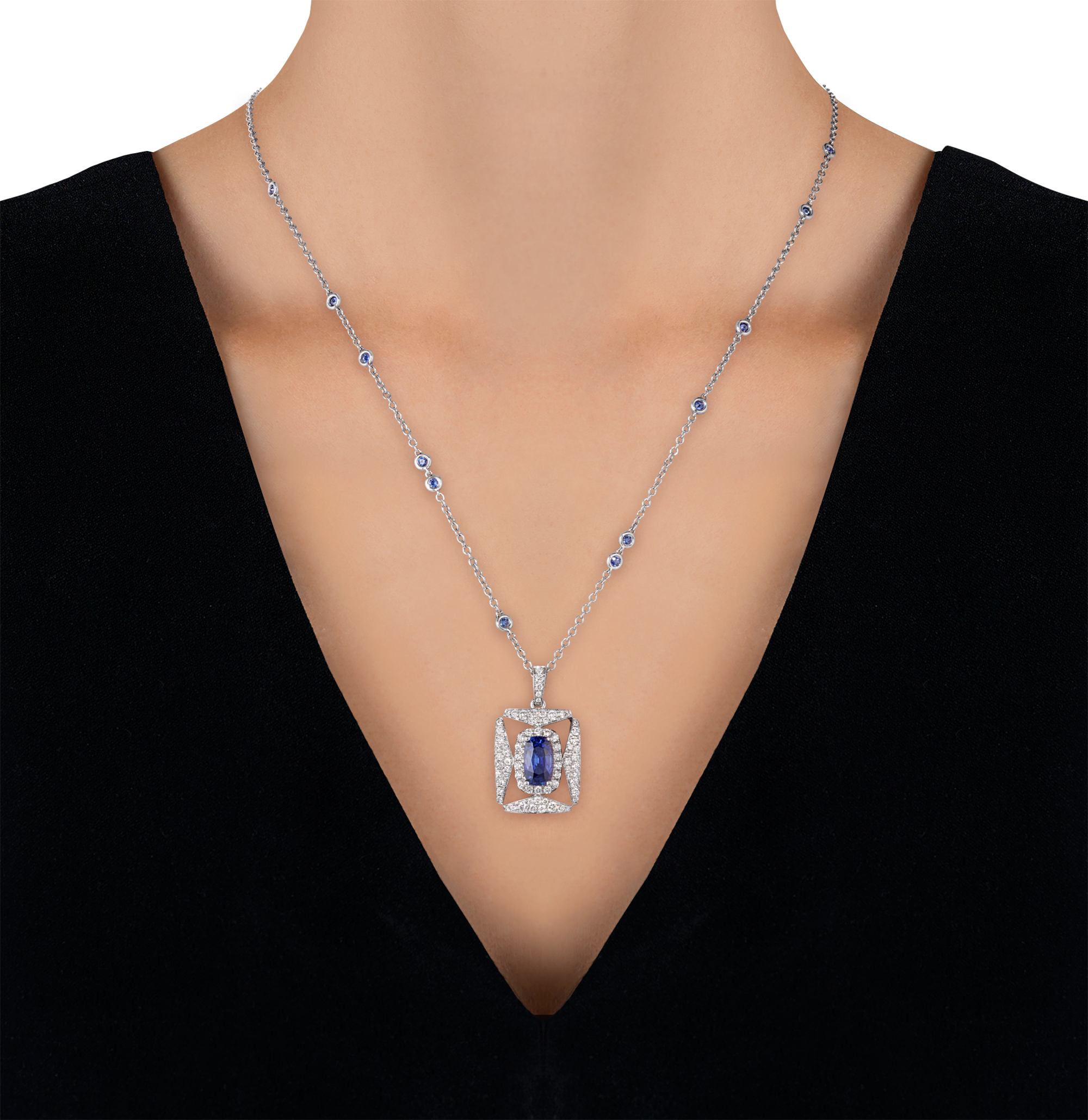 Sapphire Pendant, 1.70 Carats