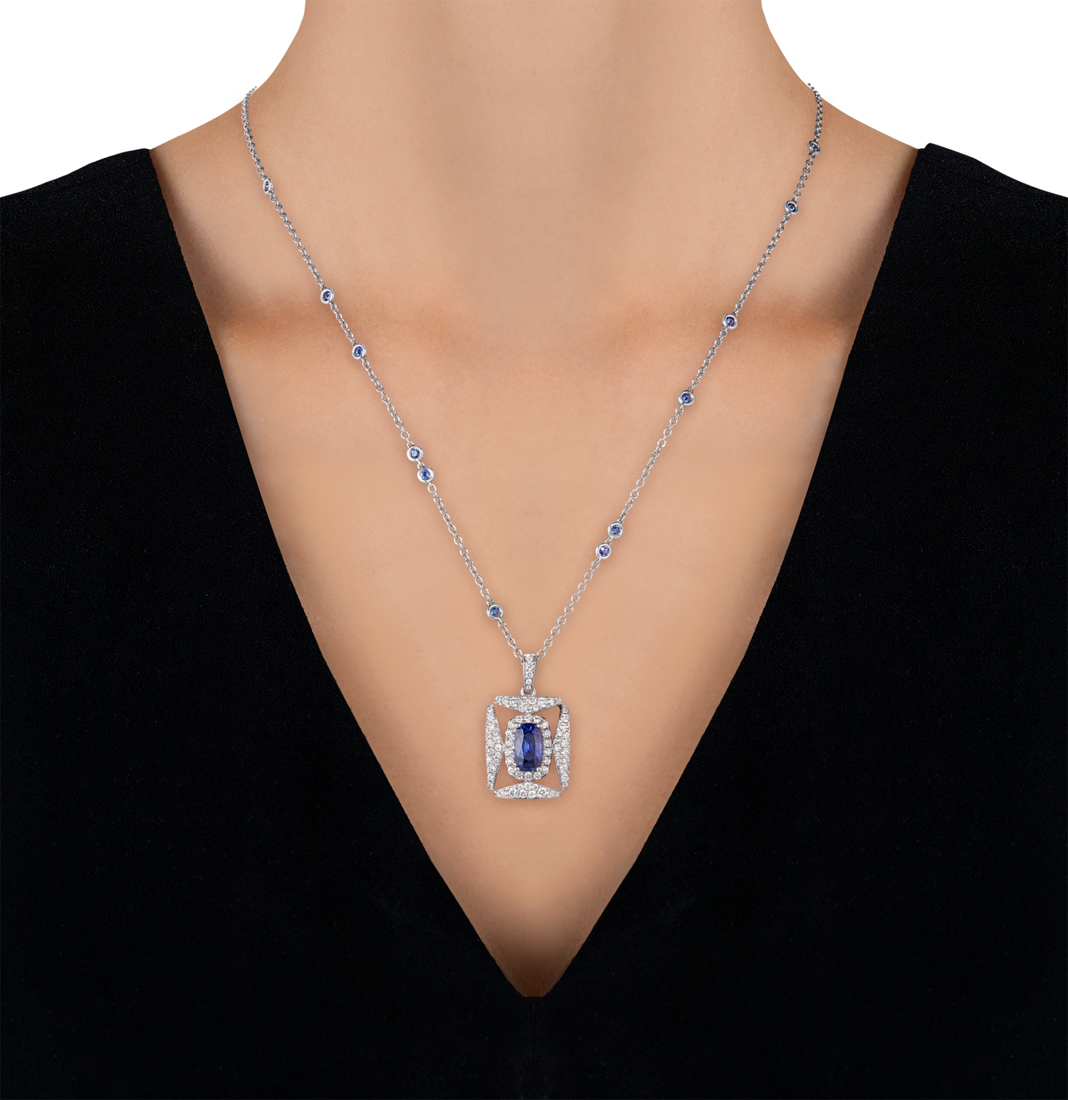 Sapphire Pendant, 1.70 Carats