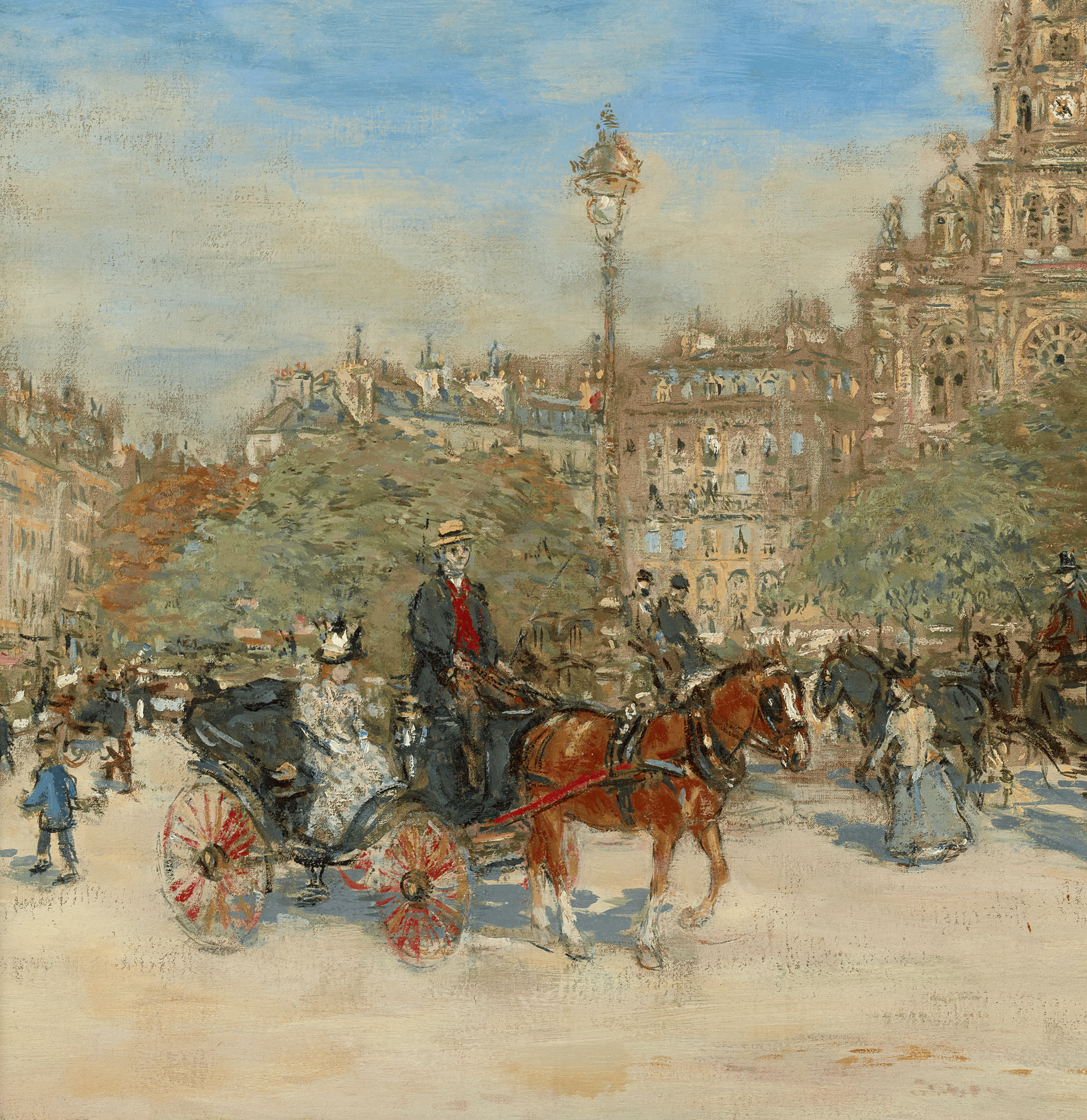 Trinité des Monts, Paris by Jean-François Raffaëlli