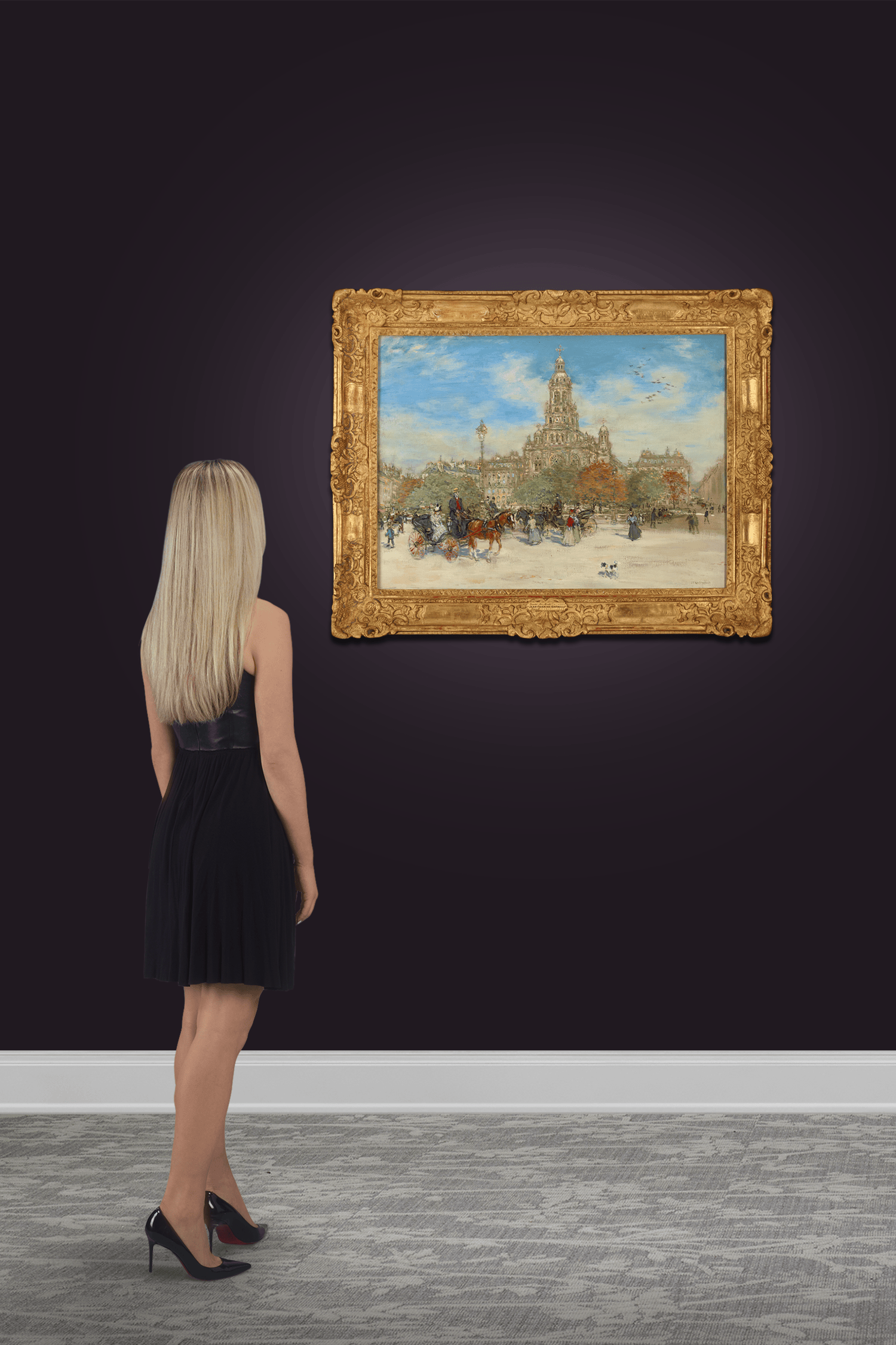 Trinité des Monts, Paris by Jean-François Raffaëlli