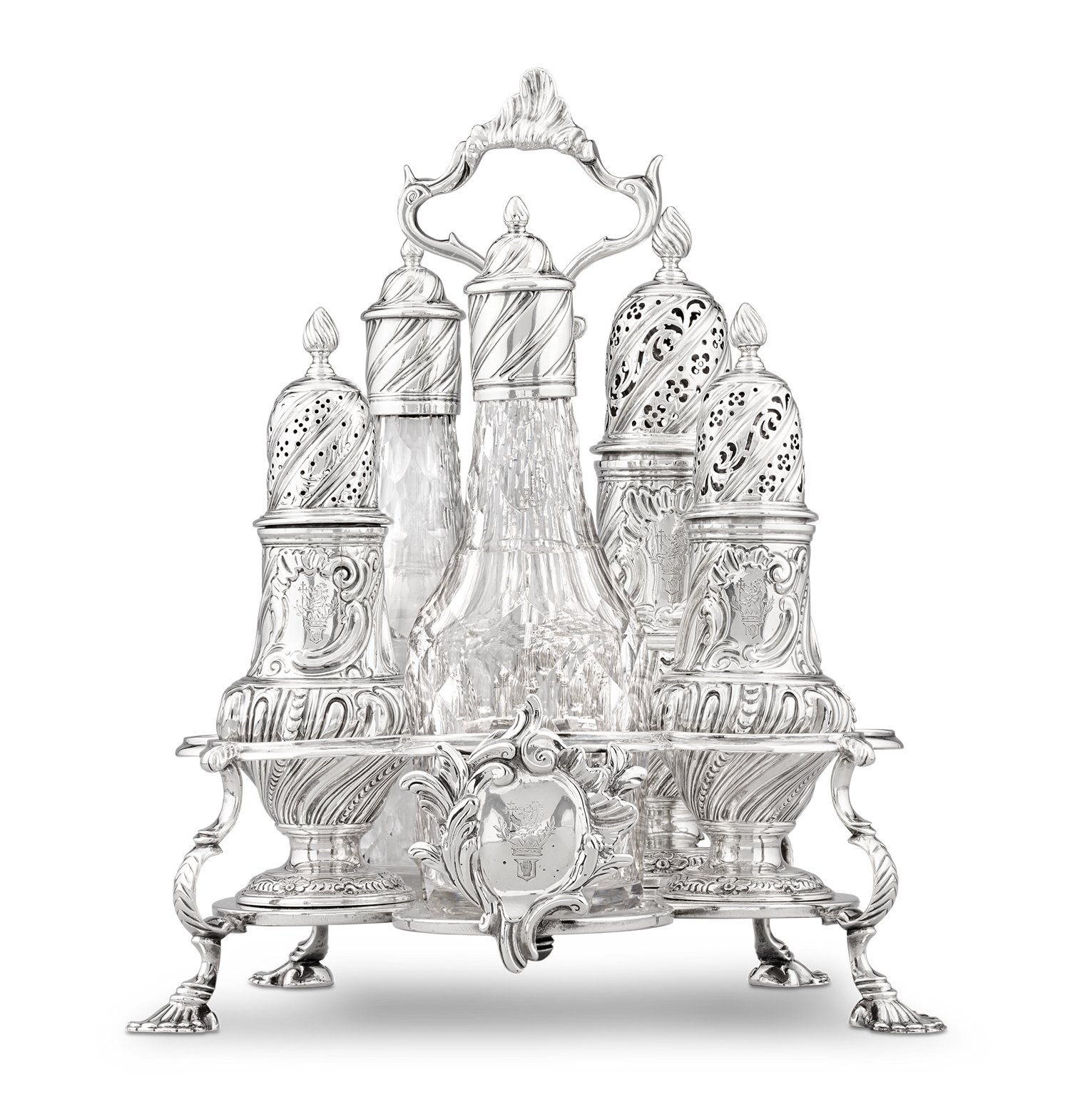 Georgian Warwick Cruet by Samuel Wood