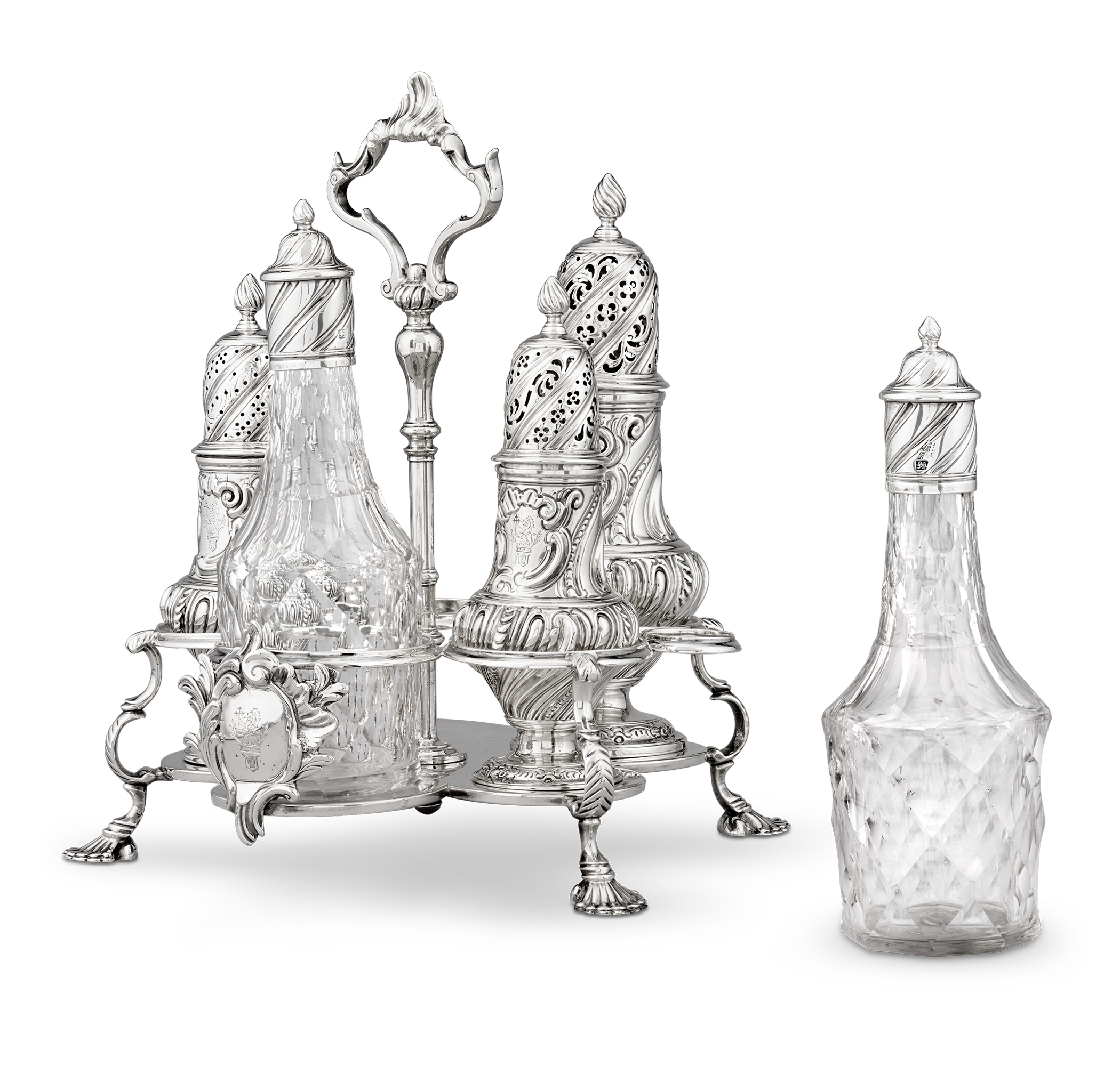 Georgian Warwick Cruet by Samuel Wood