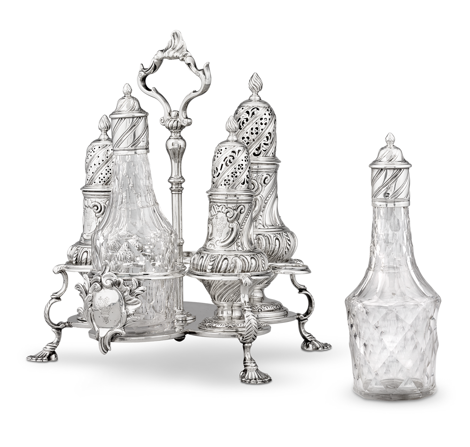 Georgian Warwick Cruet by Samuel Wood