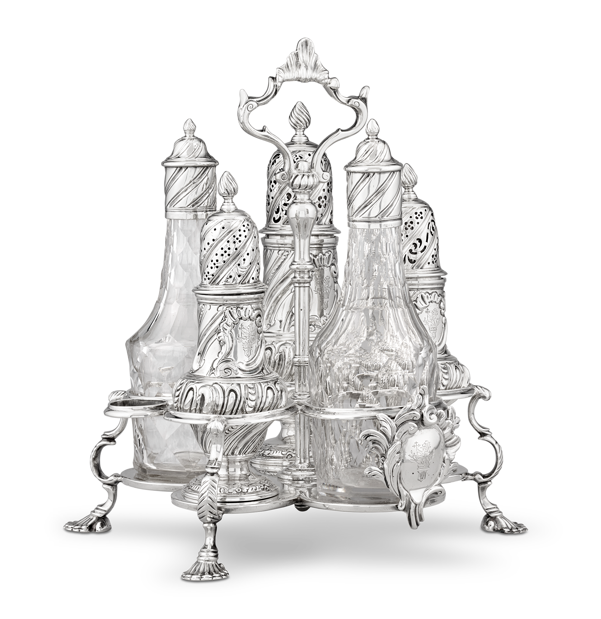 Georgian Warwick Cruet by Samuel Wood