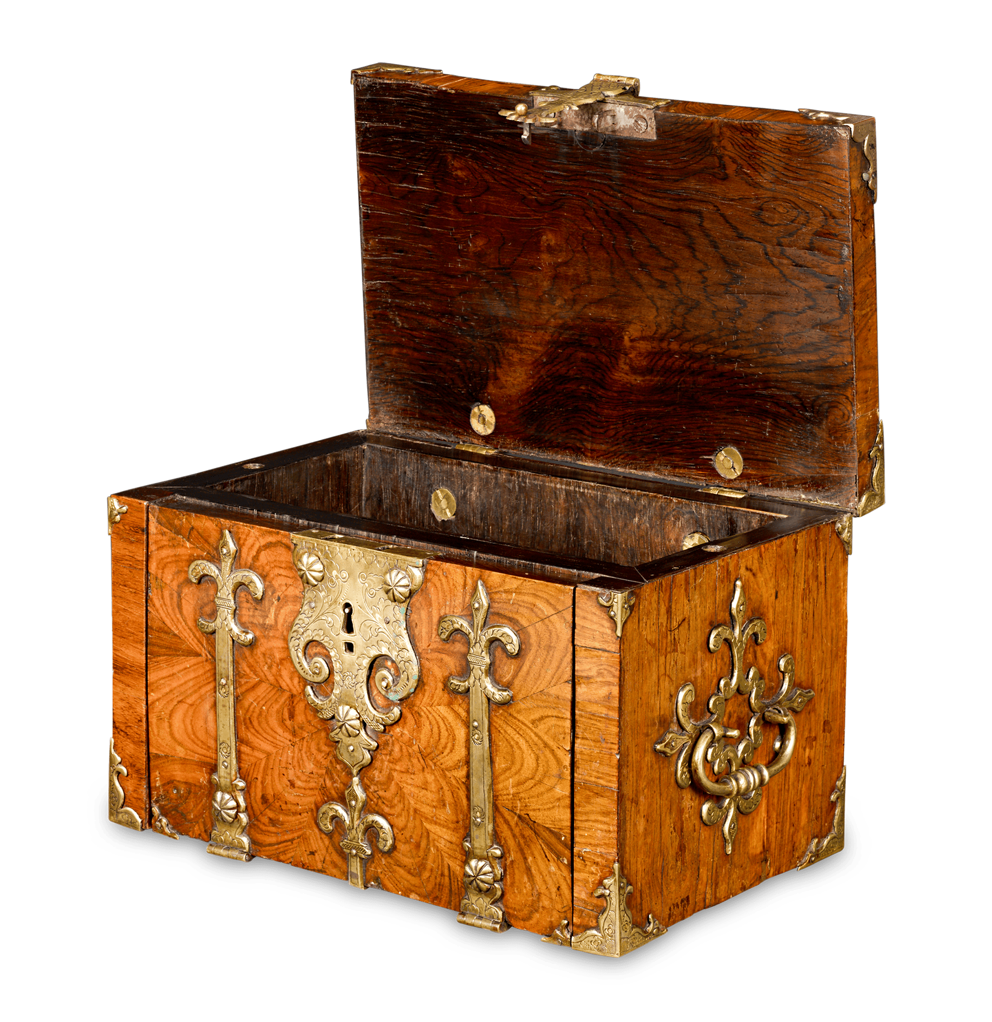 William and Mary Kingwood
Veneered and Gilt Brass Bound
Strongbox