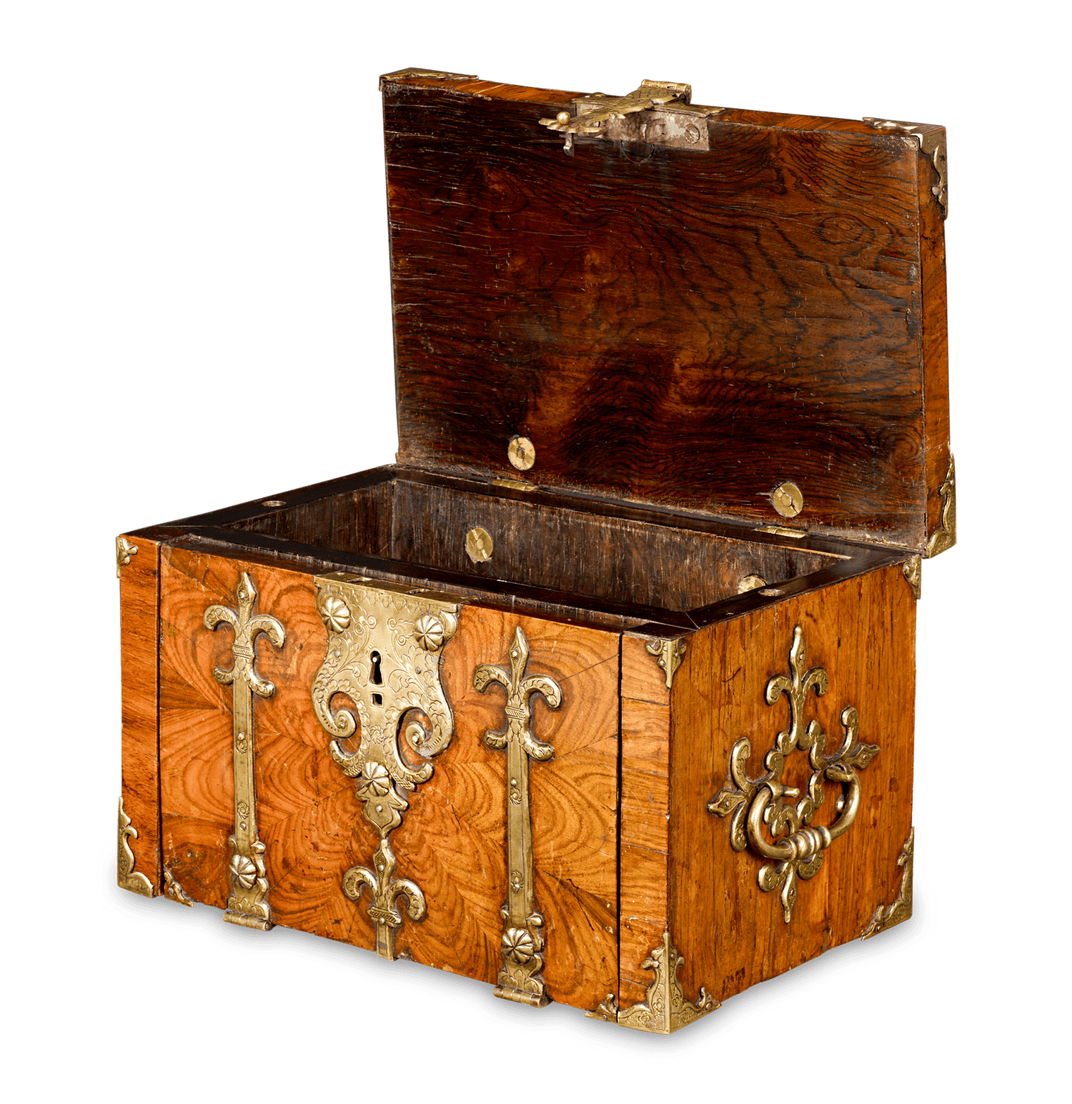 William and Mary Kingwood
Veneered and Gilt Brass Bound
Strongbox