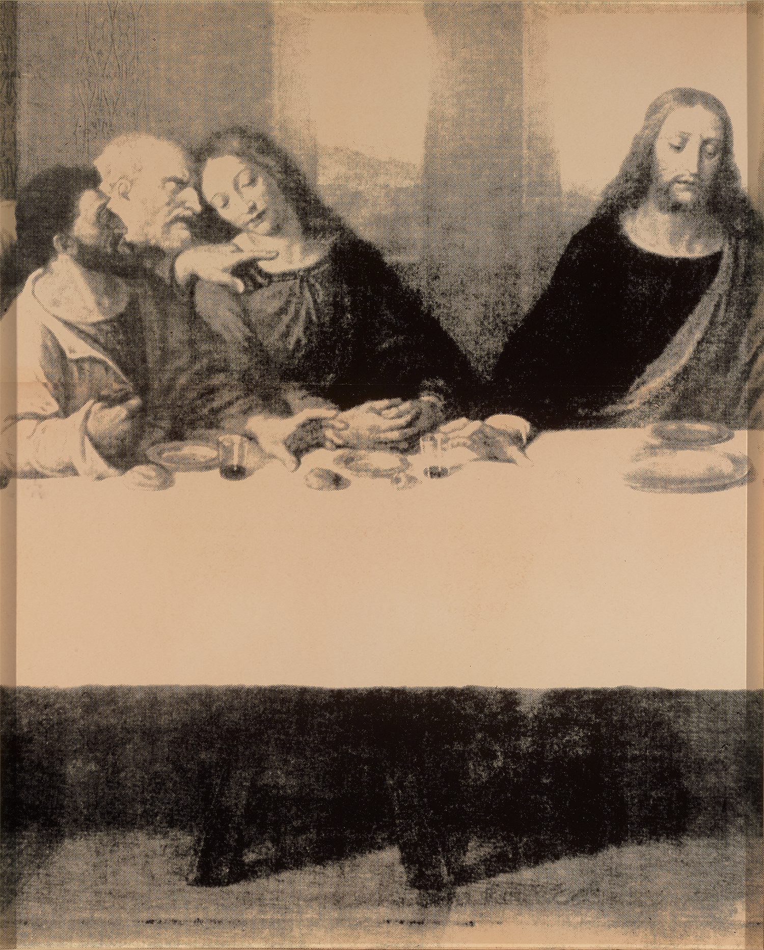 Last Supper Detail: Jesus, John, Peter and Judas by Andy Warhol
