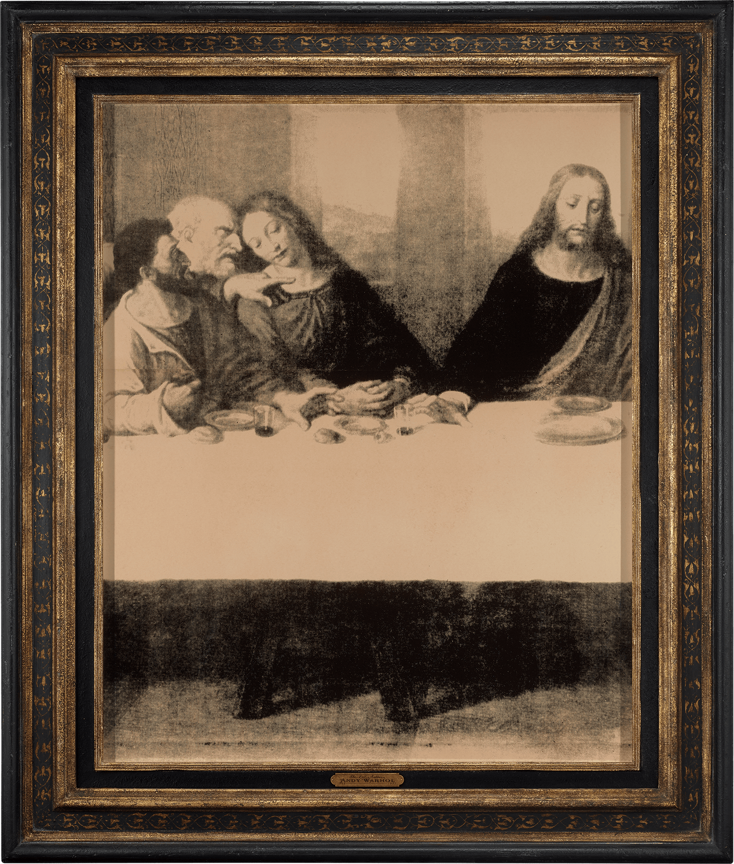 Last Supper Detail: Jesus, John, Peter and Judas by Andy Warhol