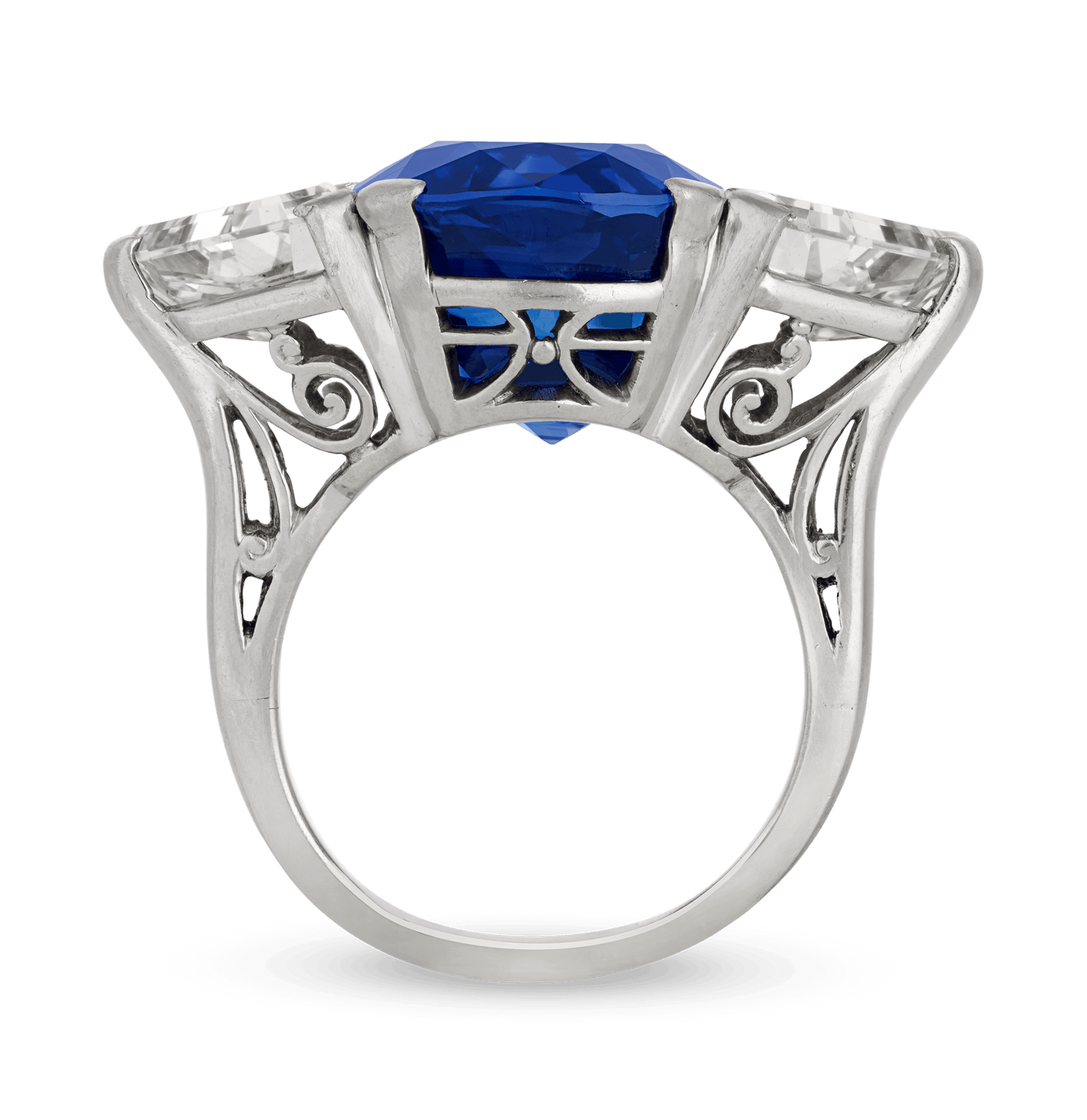 Raymond Yard Unheated Ceylon Sapphire Ring, 14.33 Carats