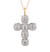Old Mine Diamond Cross Pendant, 6.80 Carats