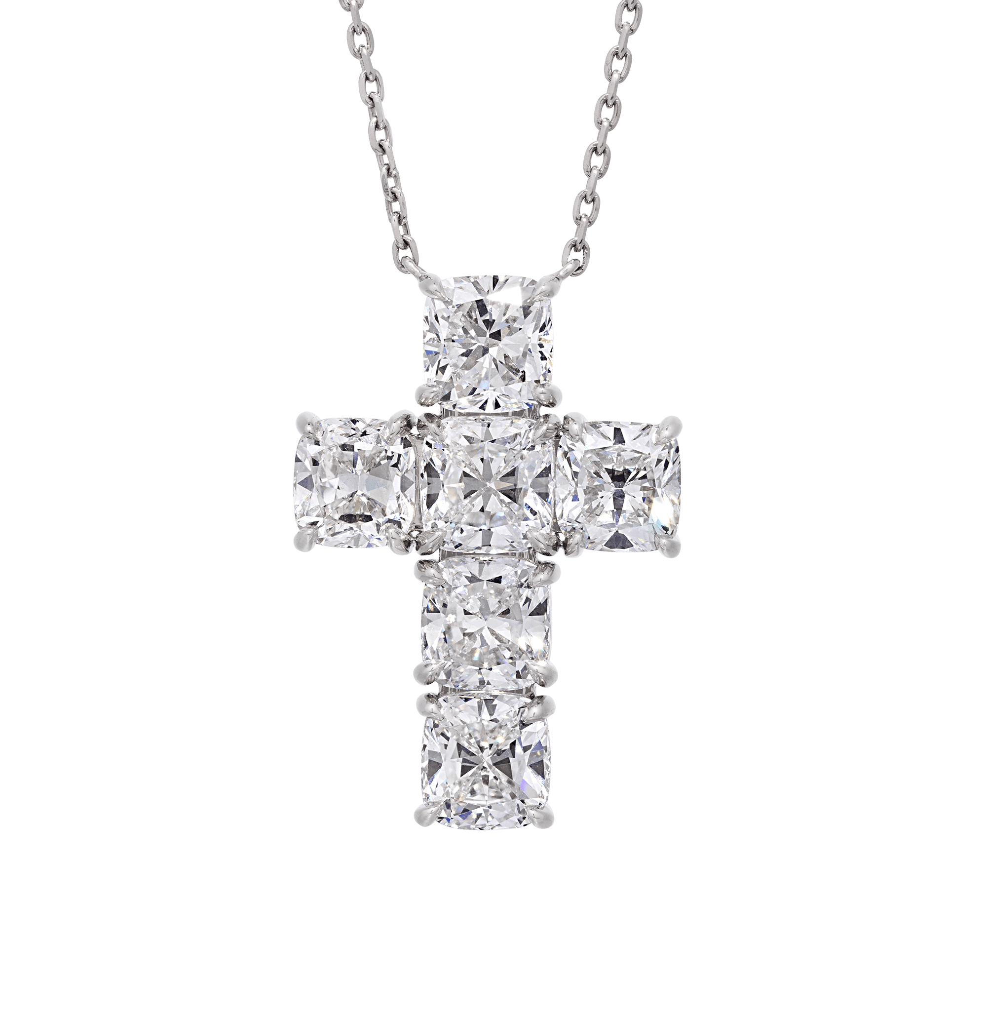 Diamond Cross Pendant, 6.23 Carats
