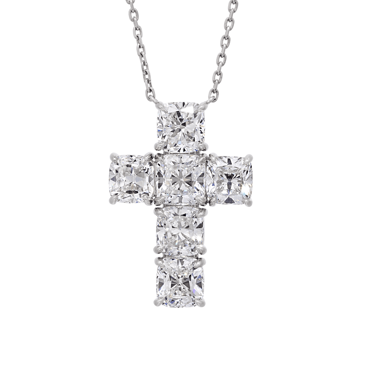 Diamond Cross Pendant, 6.23 Carats