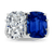 Untreated Burma Sapphire and Diamond Ring
