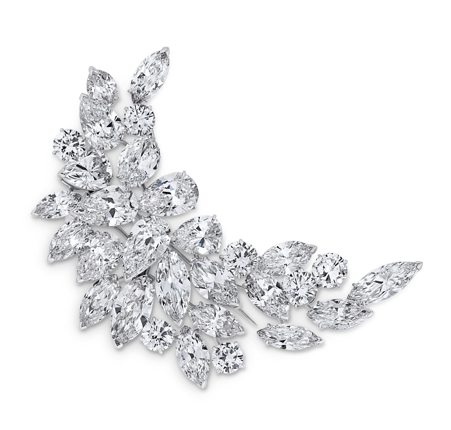 Van Cleef & Arpels Diamond Brooch, 39.38 Carats