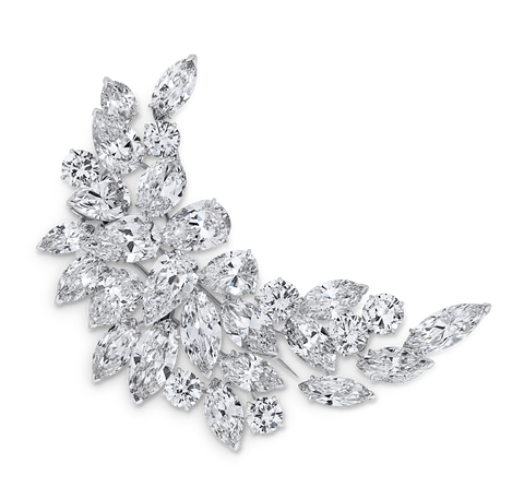 Van Cleef & Arpels Diamond Brooch, 39.38 Carats