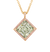 Fancy Light Yellowish Green Diamond Pendant, 5.11 Carats