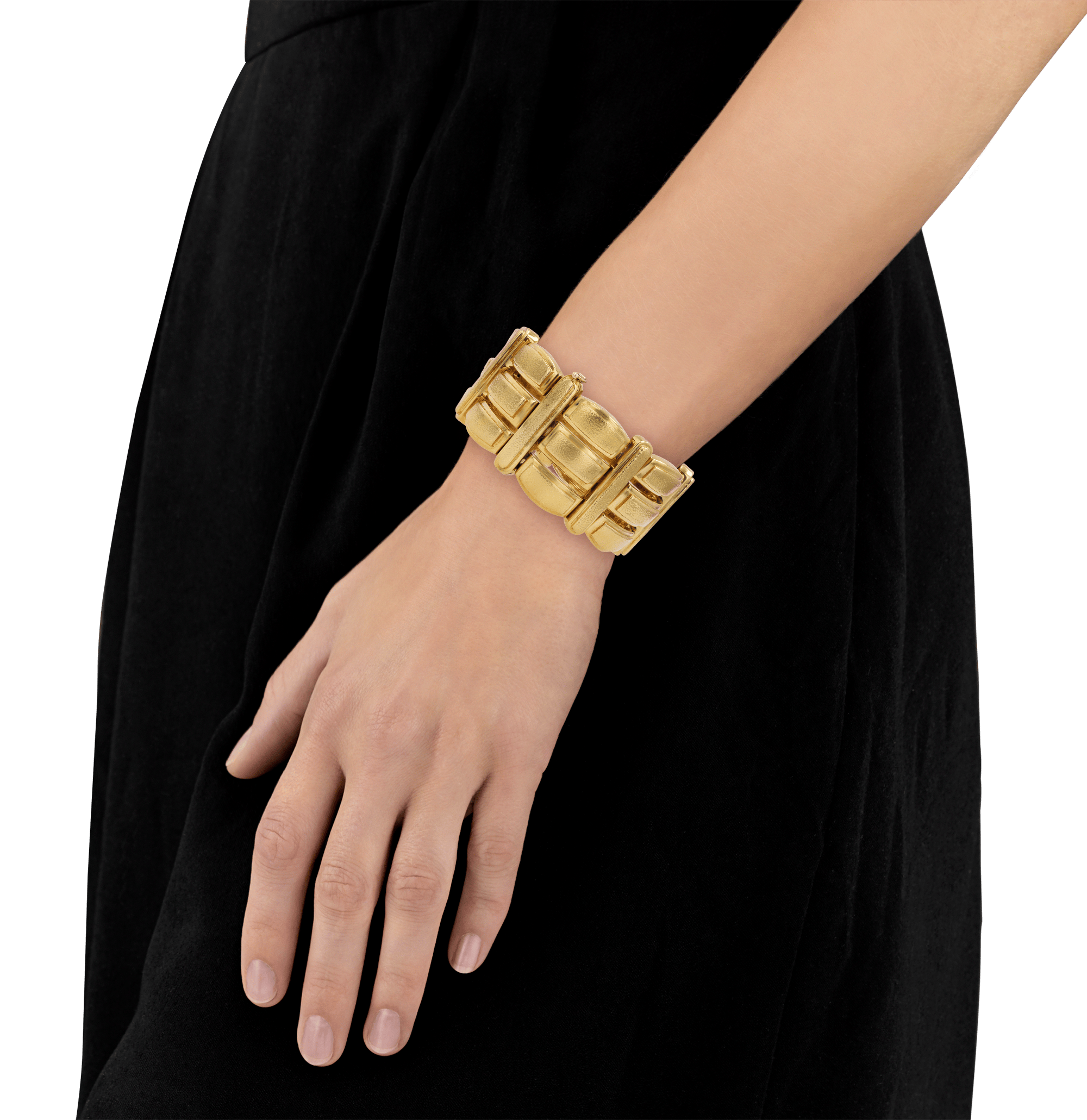 David Webb Yellow Gold Bracelet