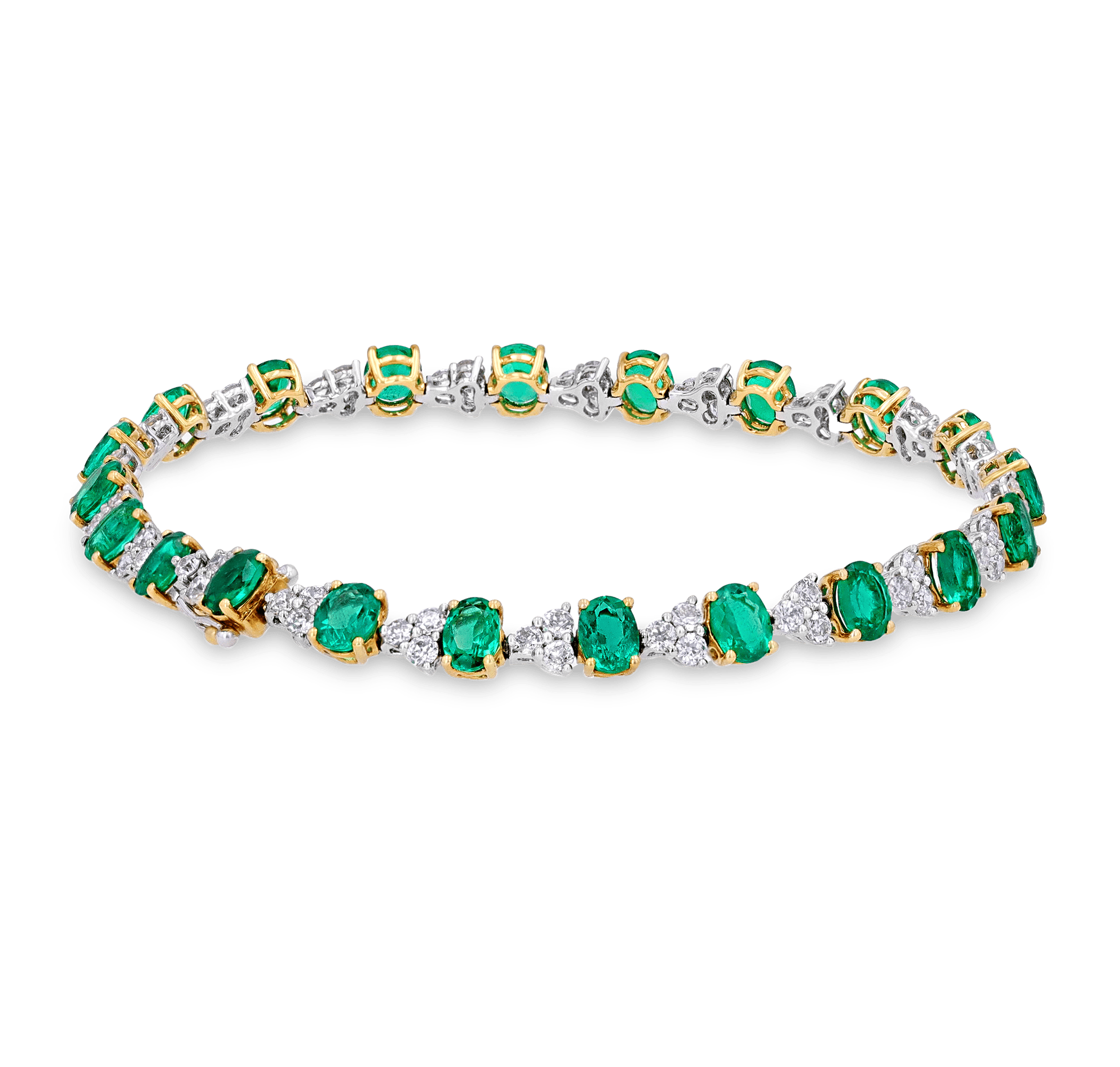 Colombian Emerald Tennis Bracelet, 7.02 Carats